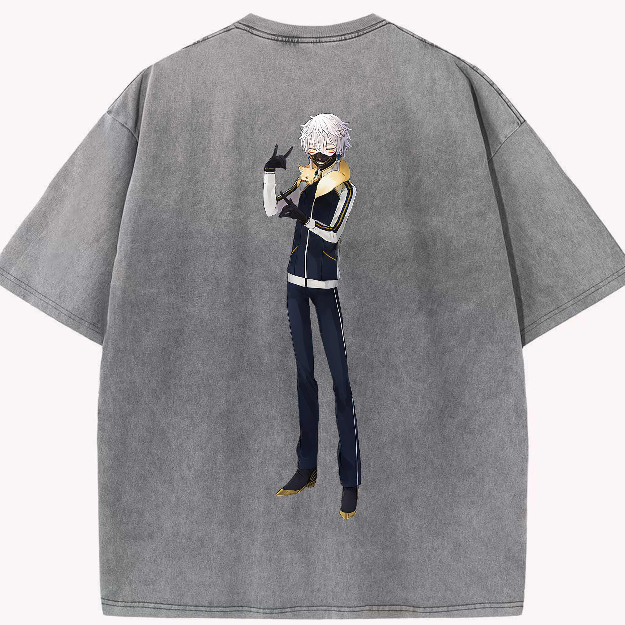 （画像用） 刀剣乱舞 Touken Ranbu 綿100% ヴィンテージ風 半袖Tシャツ（背面プリント）