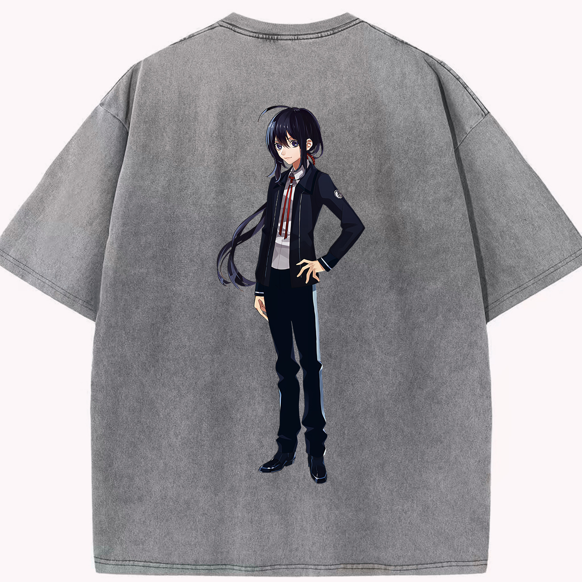 （画像用） 刀剣乱舞 Touken Ranbu 綿100% ヴィンテージ風 半袖Tシャツ（背面プリント）