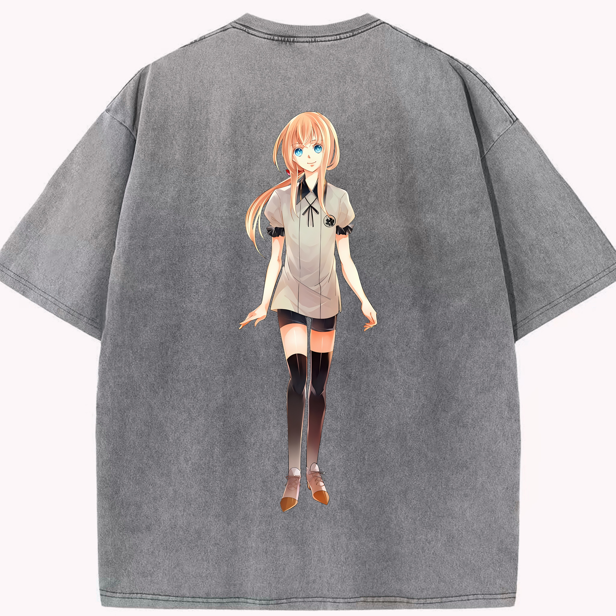 （画像用） 刀剣乱舞 Touken Ranbu 綿100% ヴィンテージ風 半袖Tシャツ（背面プリント）