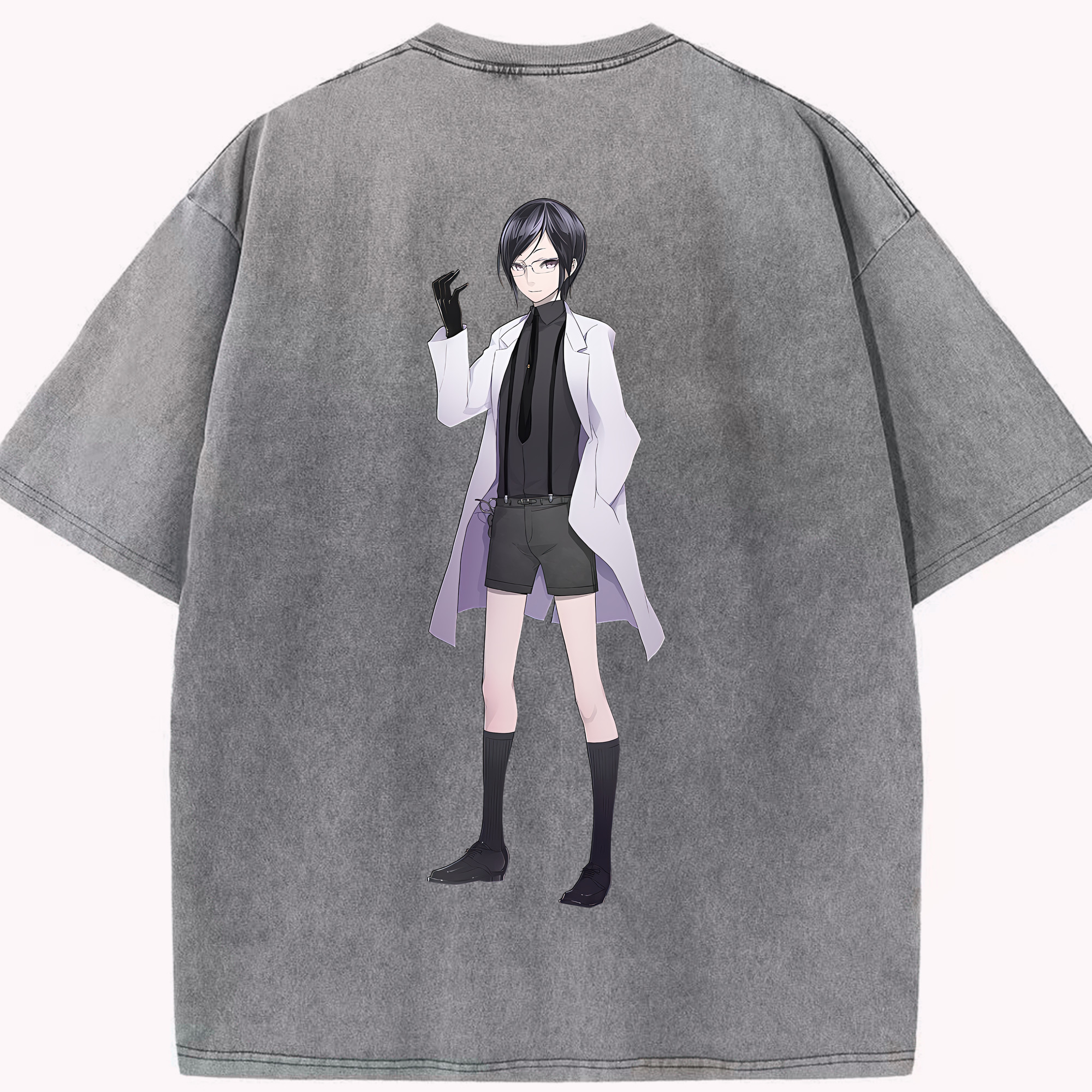 （画像用） 刀剣乱舞 Touken Ranbu 綿100% ヴィンテージ風 半袖Tシャツ（背面プリント）
