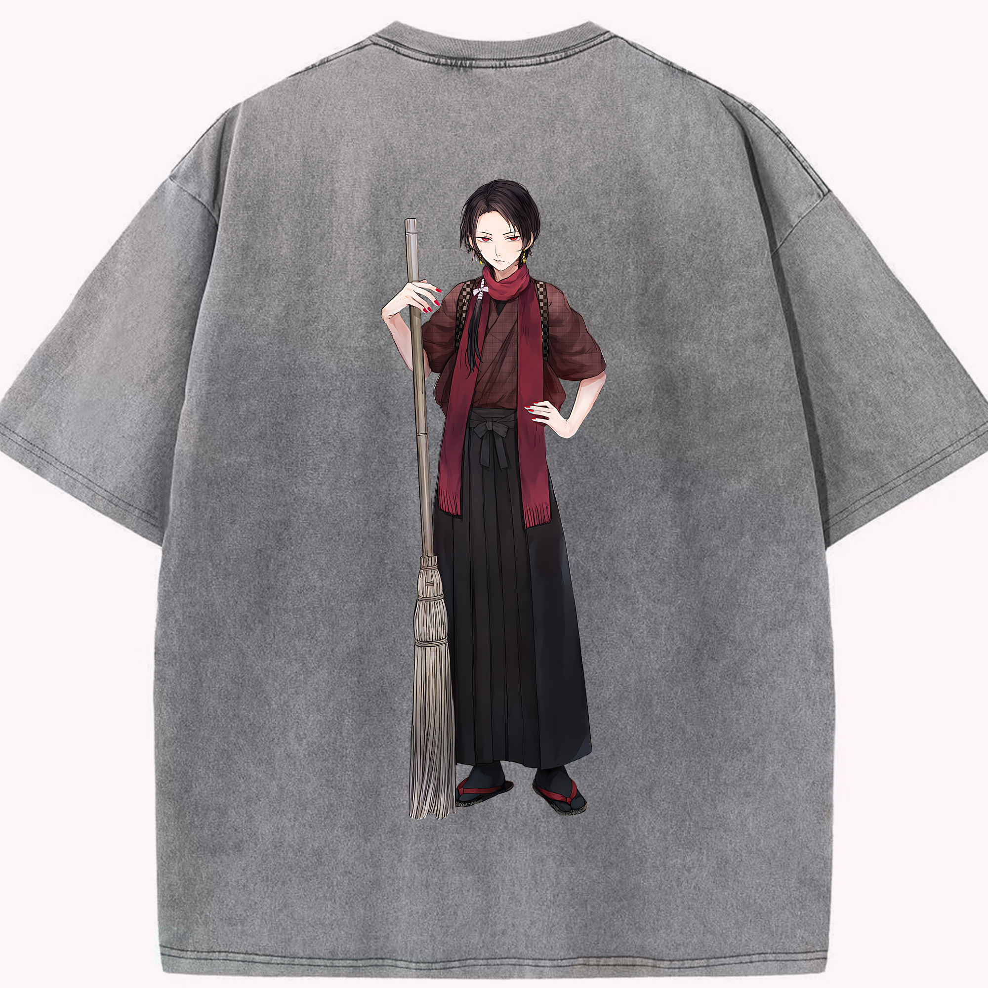 （画像用） 刀剣乱舞 Touken Ranbu 綿100% ヴィンテージ風 半袖Tシャツ（背面プリント）