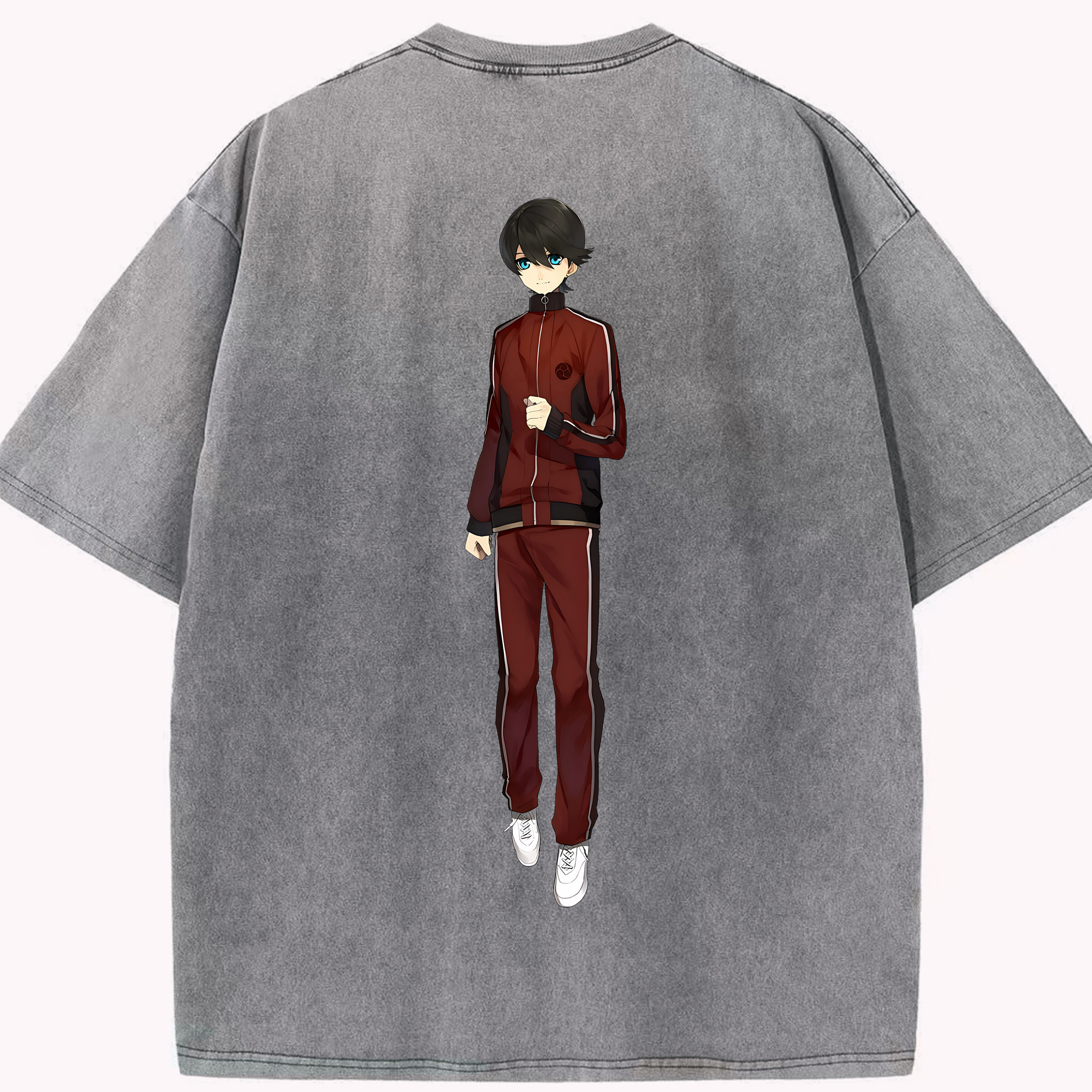 （画像用） 刀剣乱舞 Touken Ranbu 綿100% ヴィンテージ風 半袖Tシャツ（背面プリント）