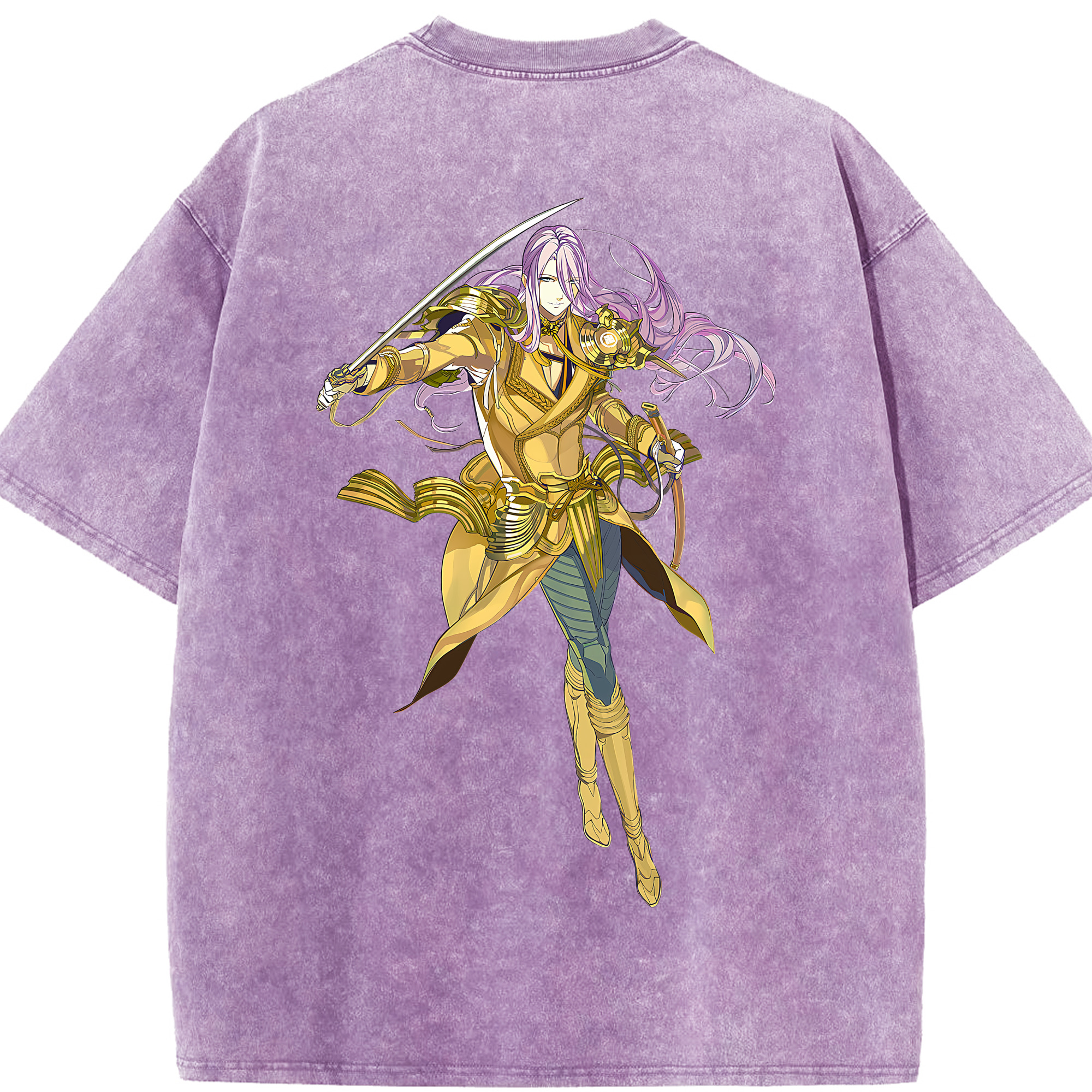 （画像用） 刀剣乱舞 Touken Ranbu 綿100% ヴィンテージ風 半袖Tシャツ（背面プリント）
