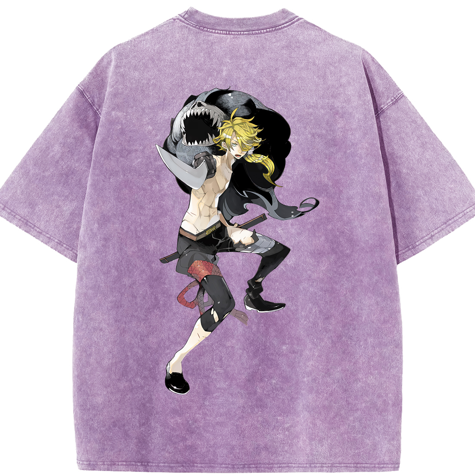 （画像用） 刀剣乱舞 Touken Ranbu 綿100% ヴィンテージ風 半袖Tシャツ（背面プリント）