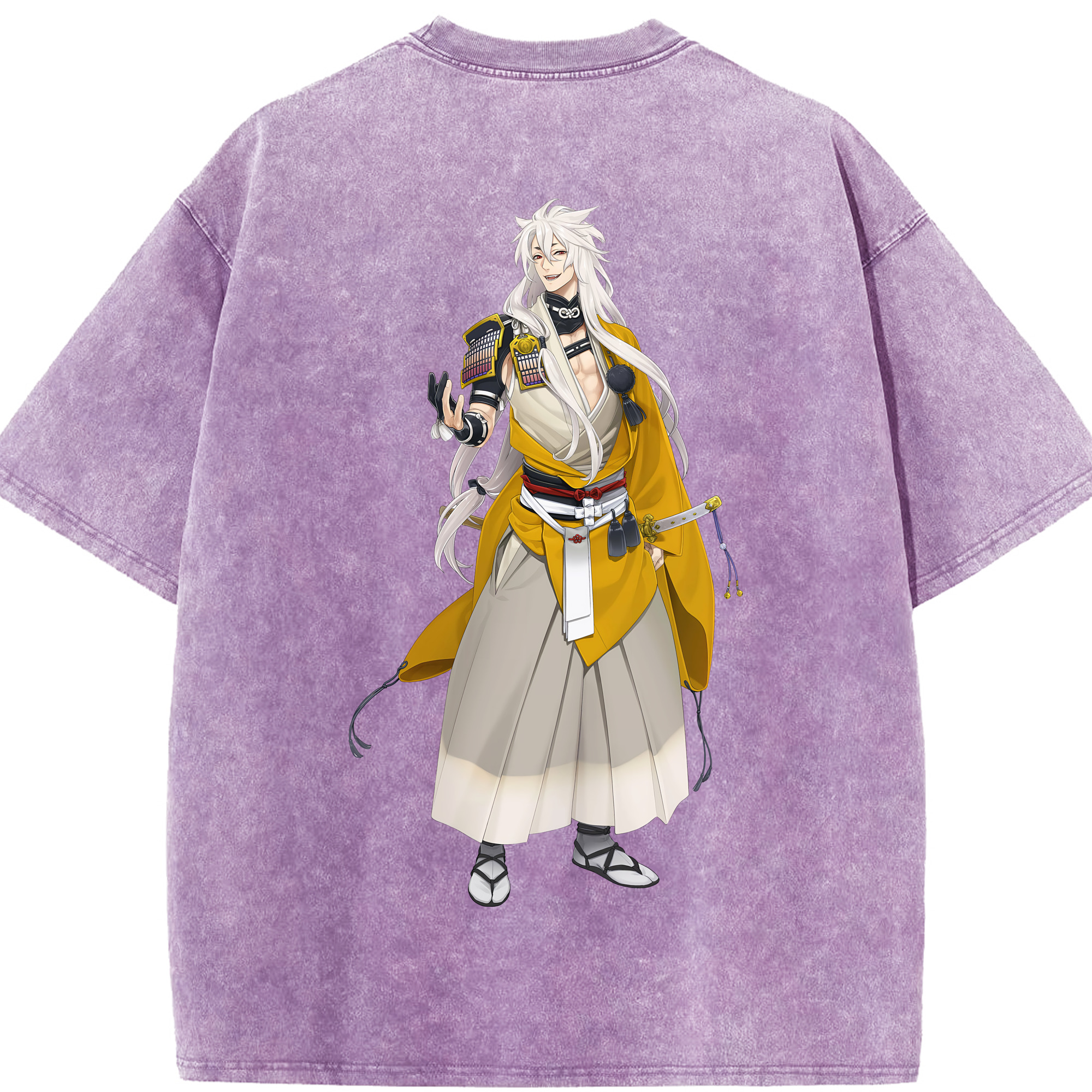 （画像用） 刀剣乱舞 Touken Ranbu 綿100% ヴィンテージ風 半袖Tシャツ（背面プリント）