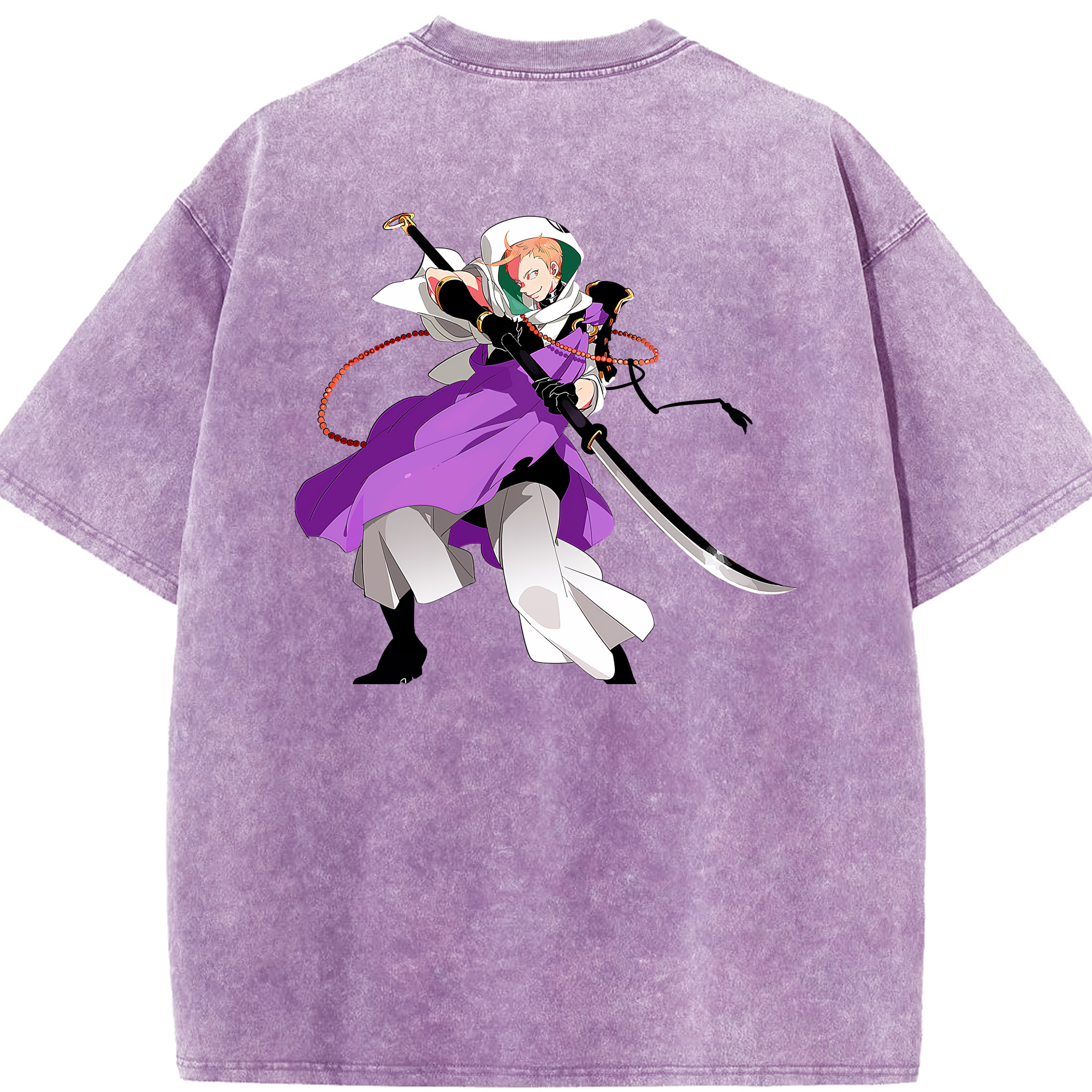（画像用） 刀剣乱舞 Touken Ranbu 綿100% ヴィンテージ風 半袖Tシャツ（背面プリント）