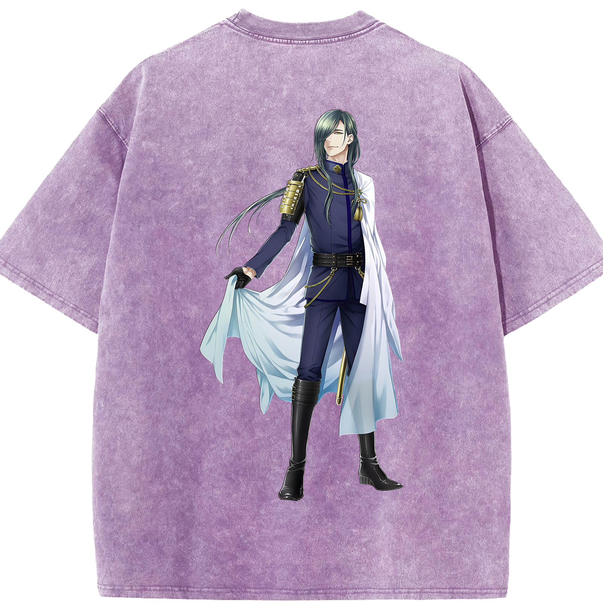 （画像用） 刀剣乱舞 Touken Ranbu 綿100% ヴィンテージ風 半袖Tシャツ（背面プリント）