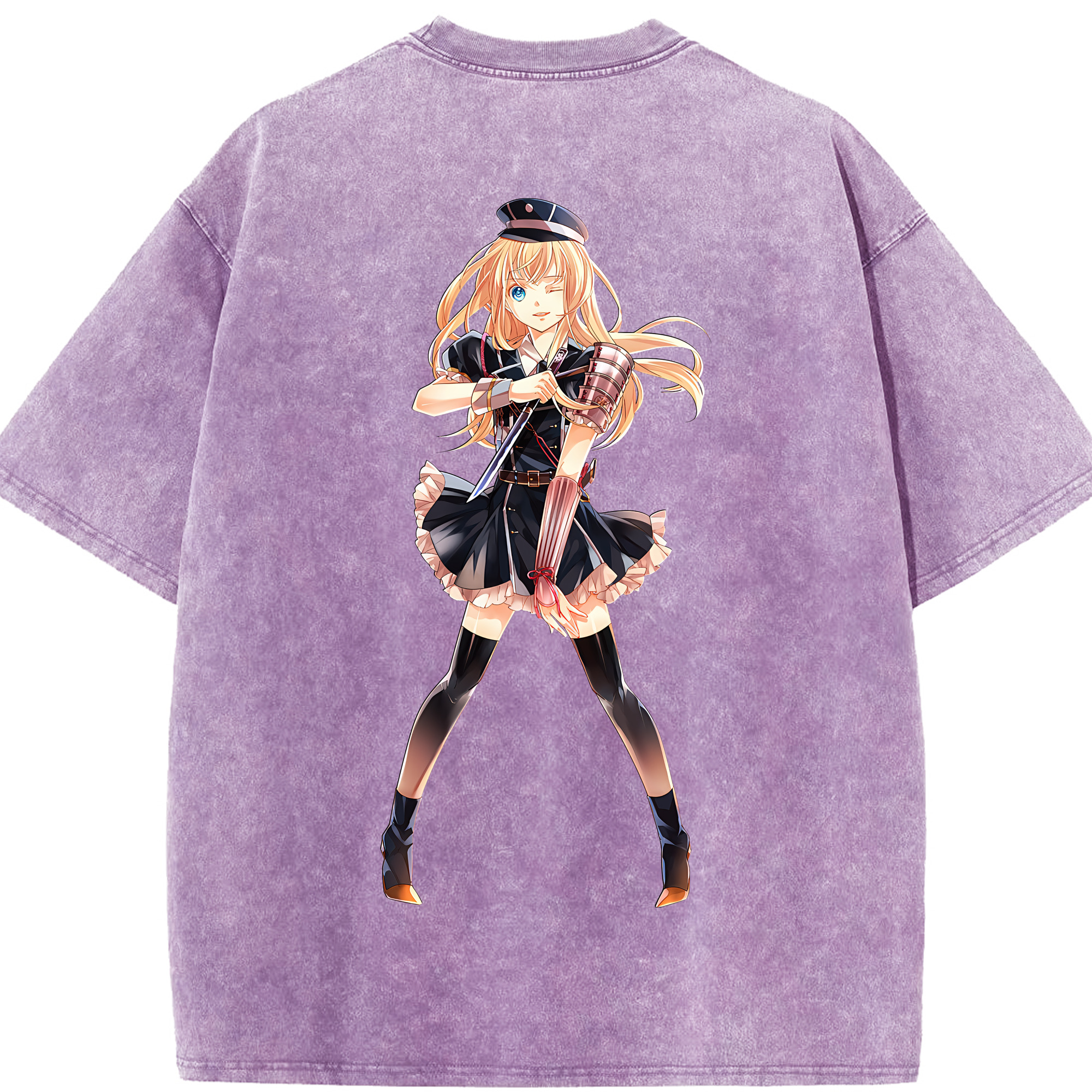（画像用） 刀剣乱舞 Touken Ranbu 綿100% ヴィンテージ風 半袖Tシャツ（背面プリント）
