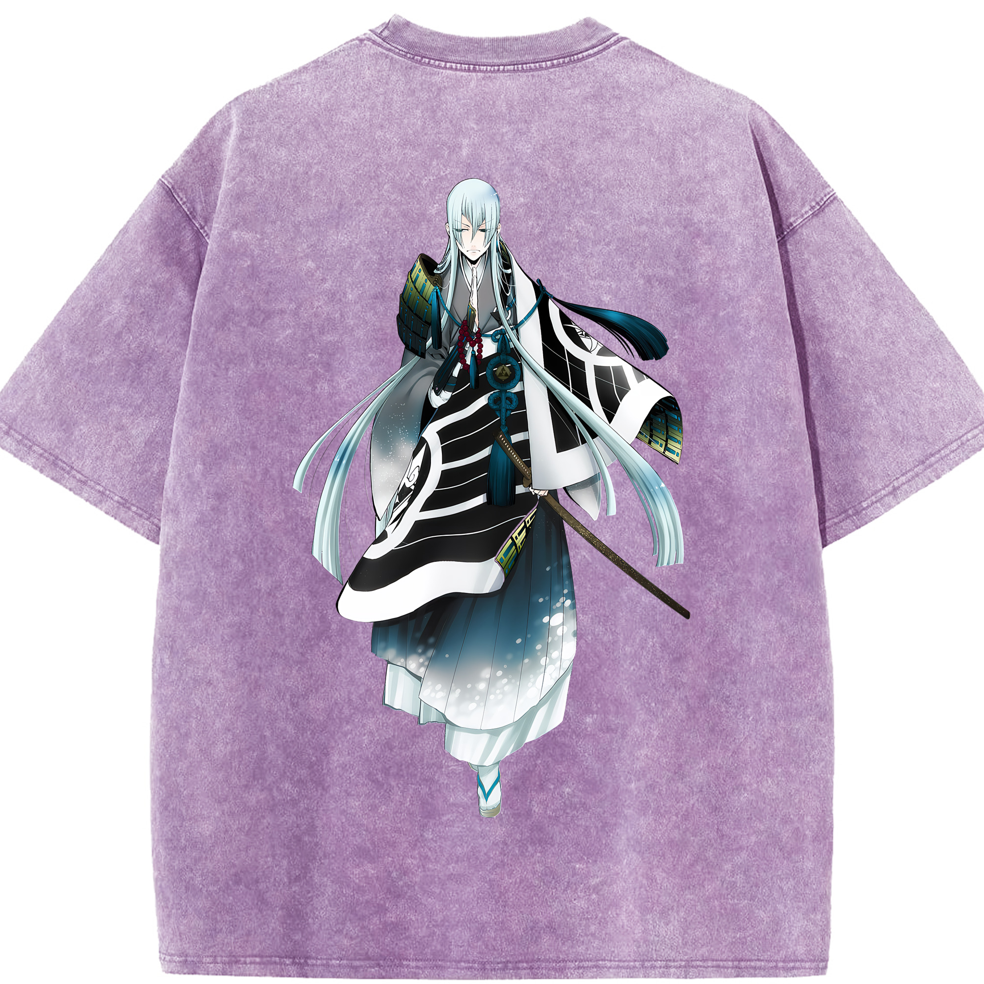 （画像用） 刀剣乱舞 Touken Ranbu 綿100% ヴィンテージ風 半袖Tシャツ（背面プリント）