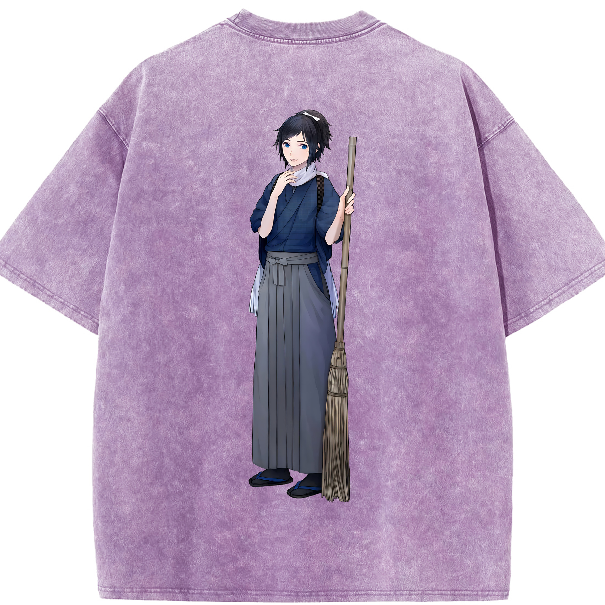 （画像用） 刀剣乱舞 Touken Ranbu 綿100% ヴィンテージ風 半袖Tシャツ（背面プリント）