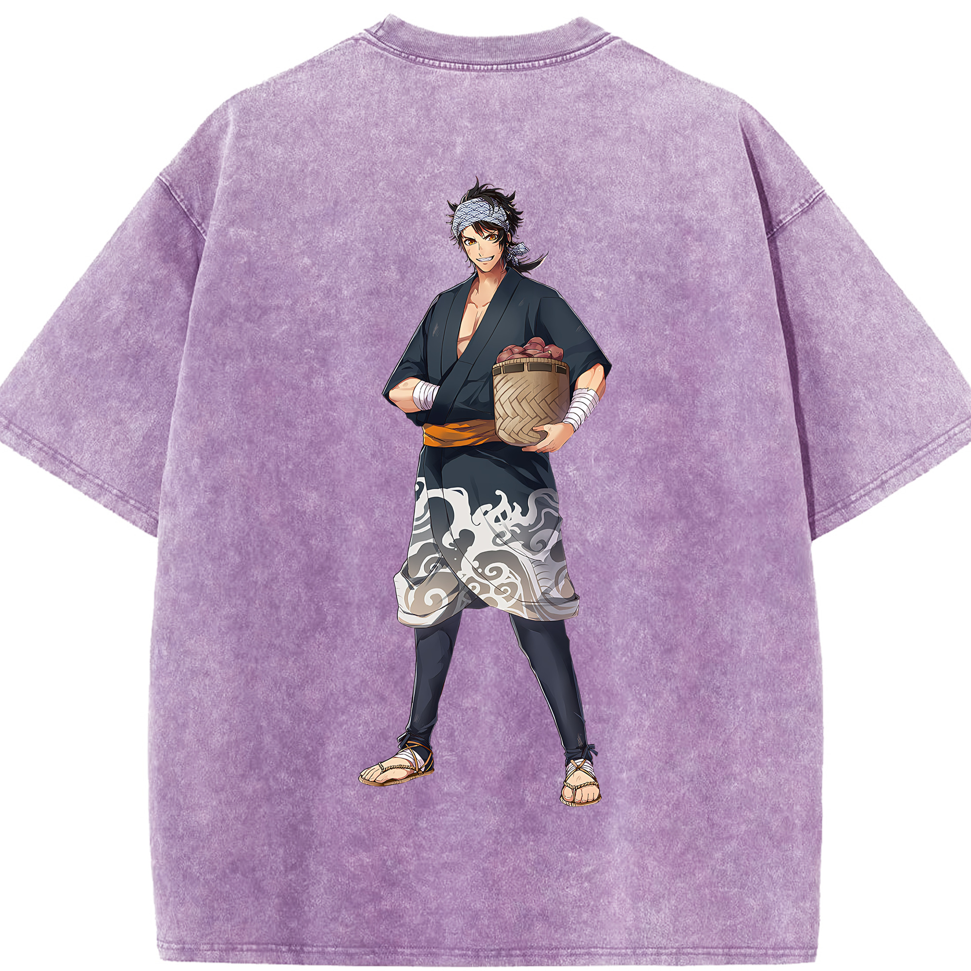 （画像用） 刀剣乱舞 Touken Ranbu 綿100% ヴィンテージ風 半袖Tシャツ（背面プリント）