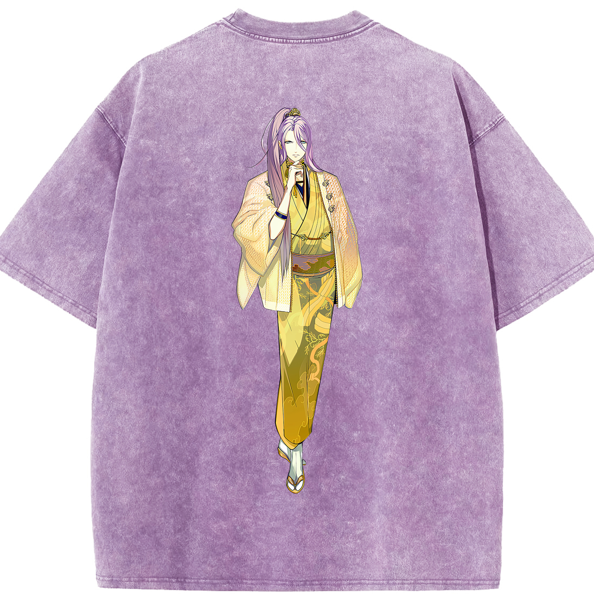（画像用） 刀剣乱舞 Touken Ranbu 綿100% ヴィンテージ風 半袖Tシャツ（背面プリント）