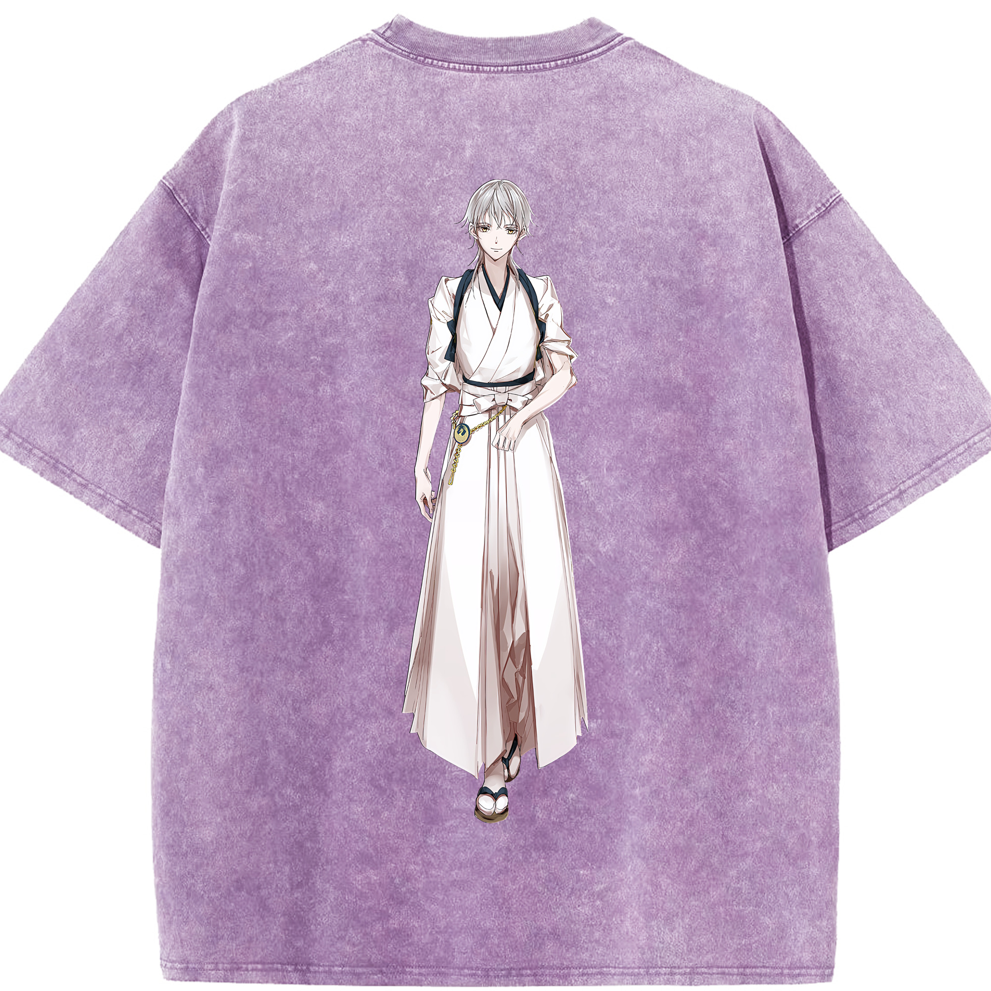 （画像用） 刀剣乱舞 Touken Ranbu 綿100% ヴィンテージ風 半袖Tシャツ（背面プリント）