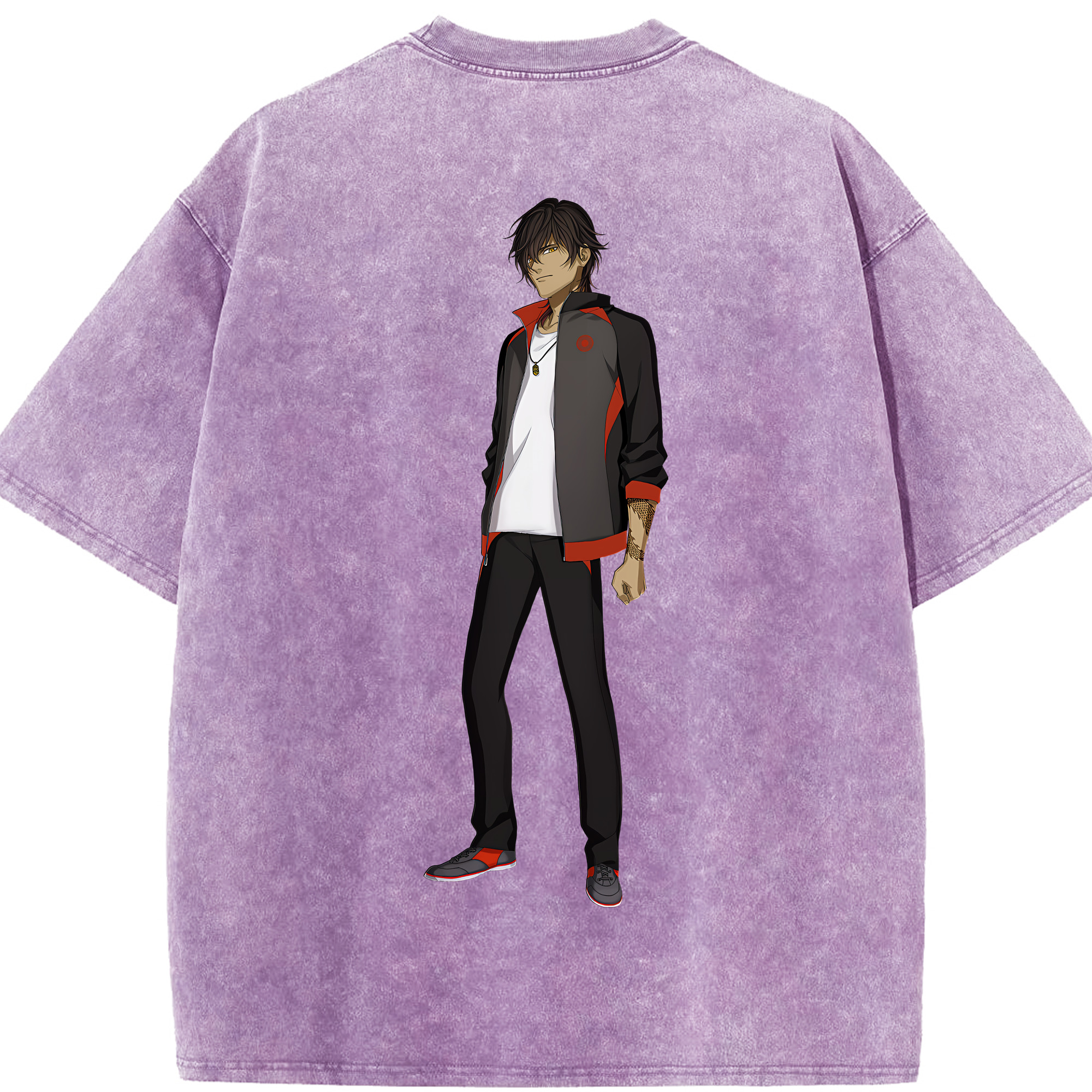 （画像用） 刀剣乱舞 Touken Ranbu 綿100% ヴィンテージ風 半袖Tシャツ（背面プリント）