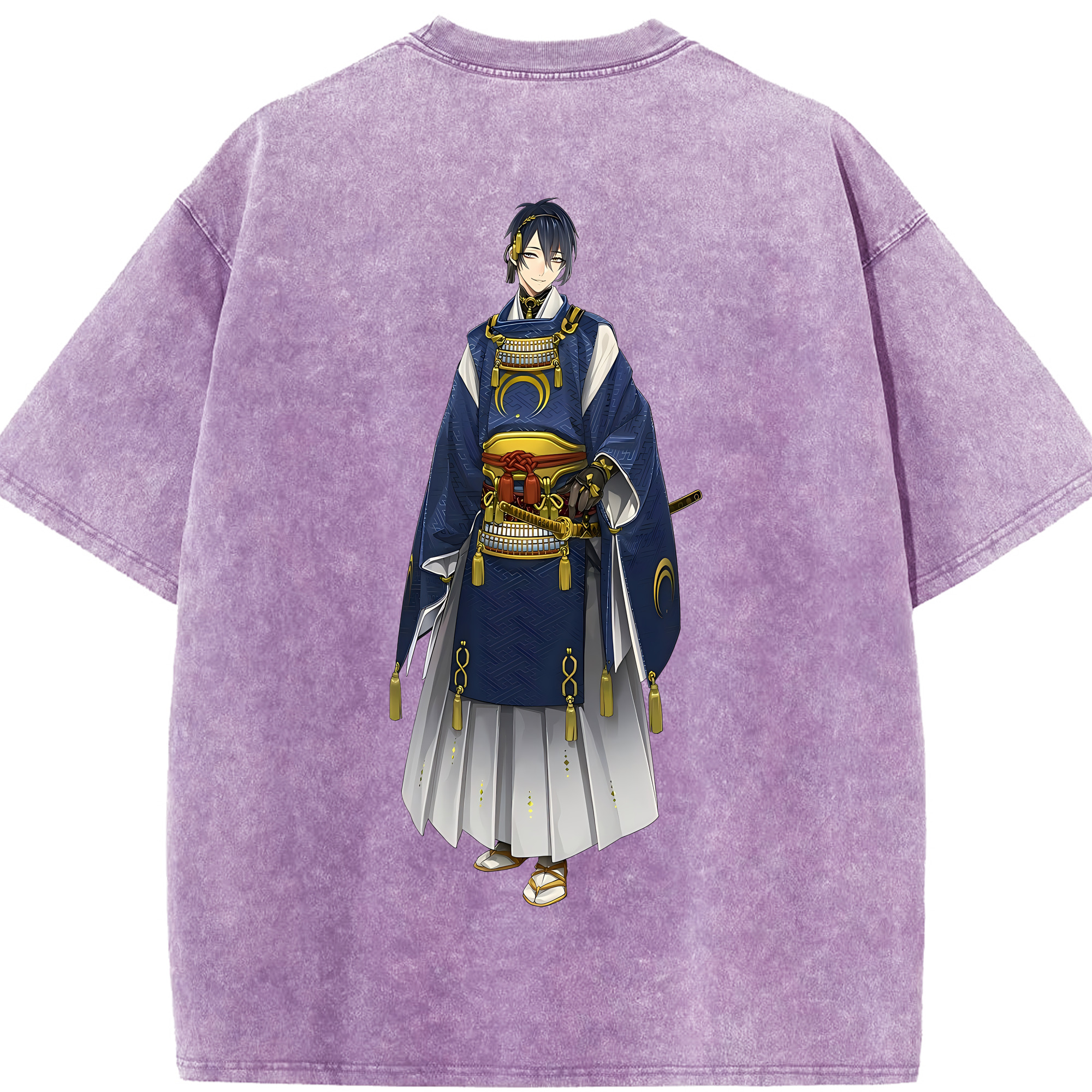 （画像用） 刀剣乱舞 Touken Ranbu 綿100% ヴィンテージ風 半袖Tシャツ（背面プリント）