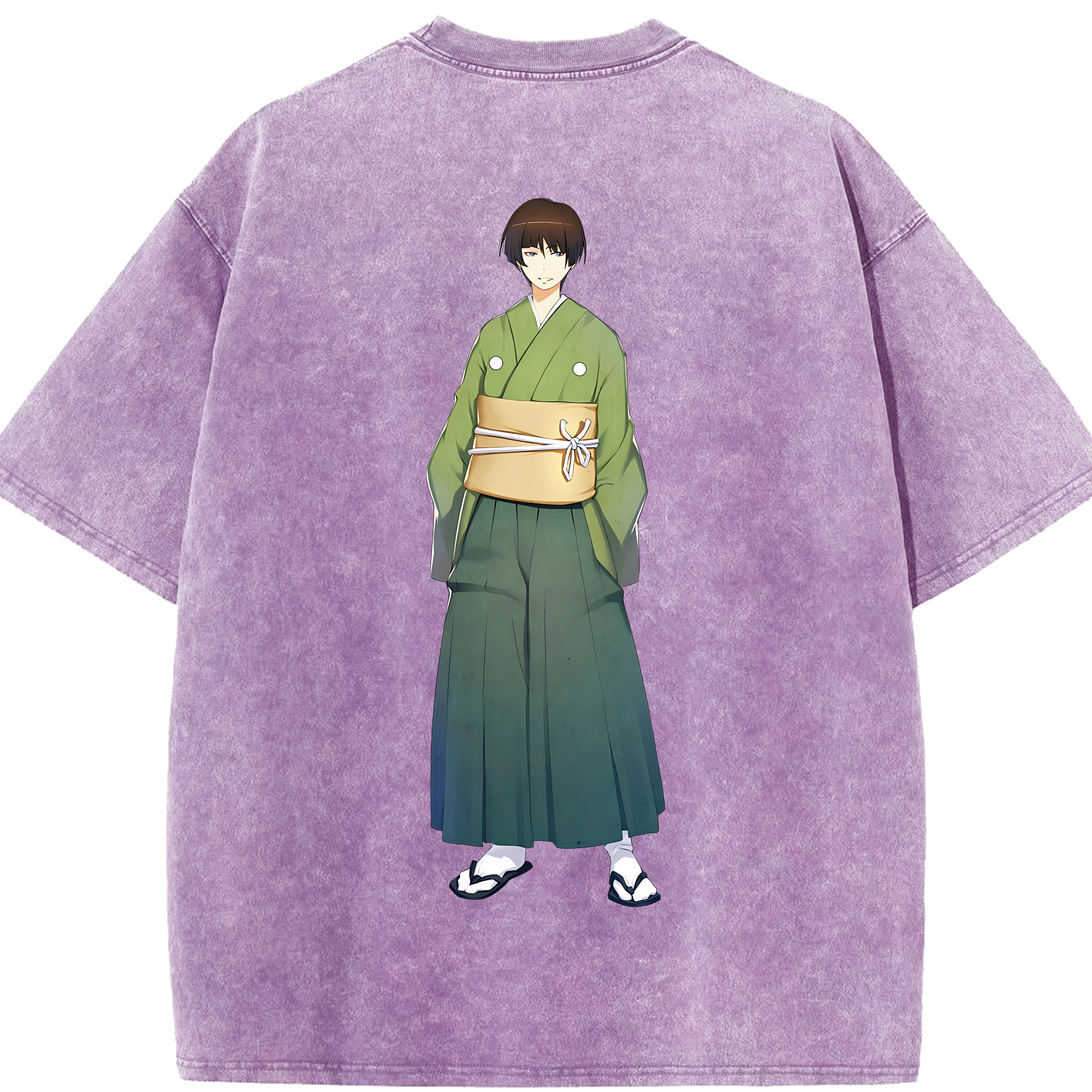 （画像用） 刀剣乱舞 Touken Ranbu 綿100% ヴィンテージ風 半袖Tシャツ（背面プリント）