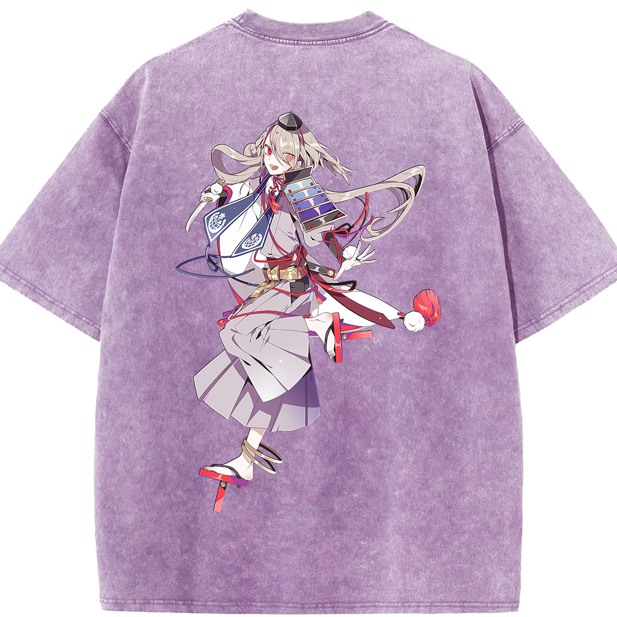 （画像用） 刀剣乱舞 Touken Ranbu 綿100% ヴィンテージ風 半袖Tシャツ（背面プリント）