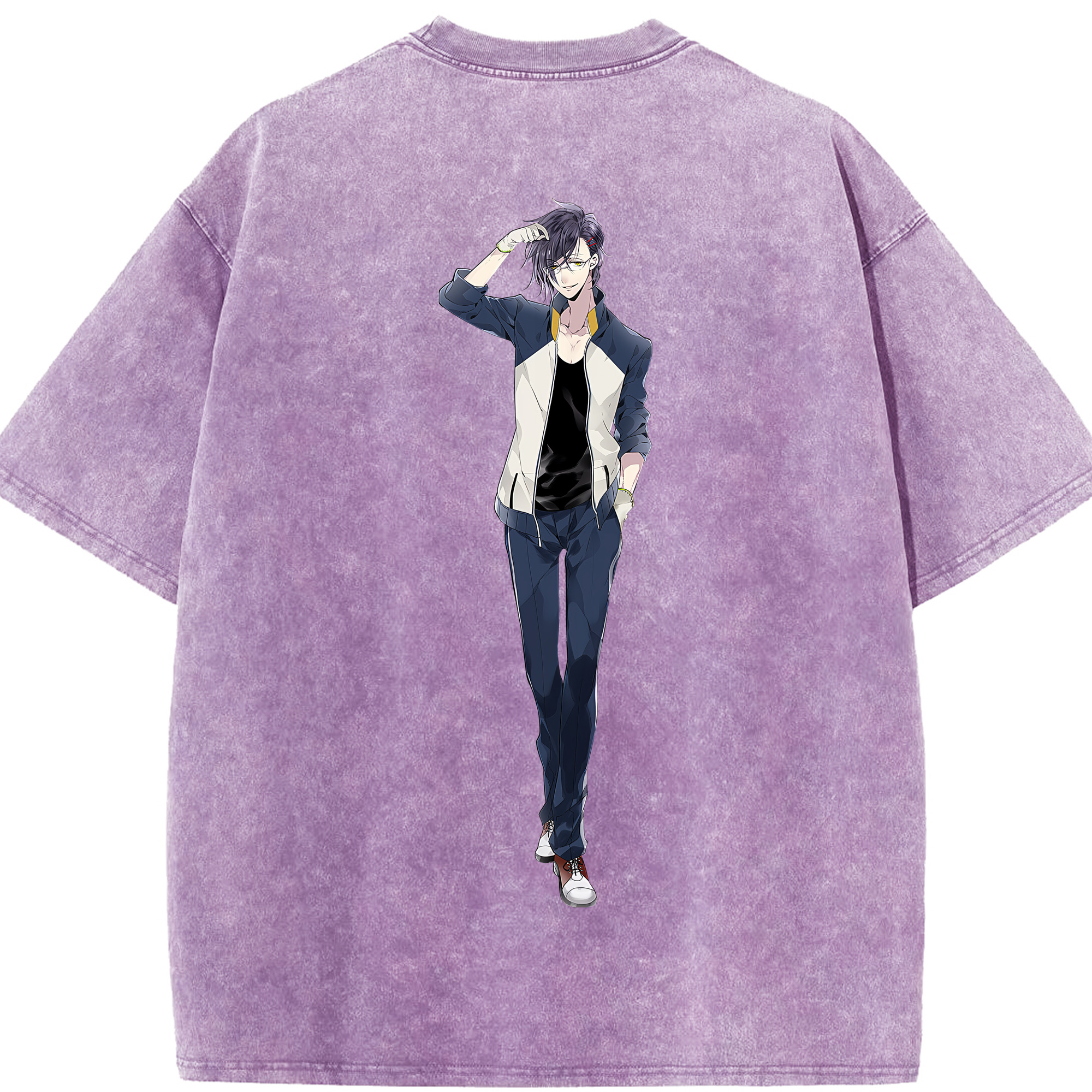 （画像用） 刀剣乱舞 Touken Ranbu 綿100% ヴィンテージ風 半袖Tシャツ（背面プリント）