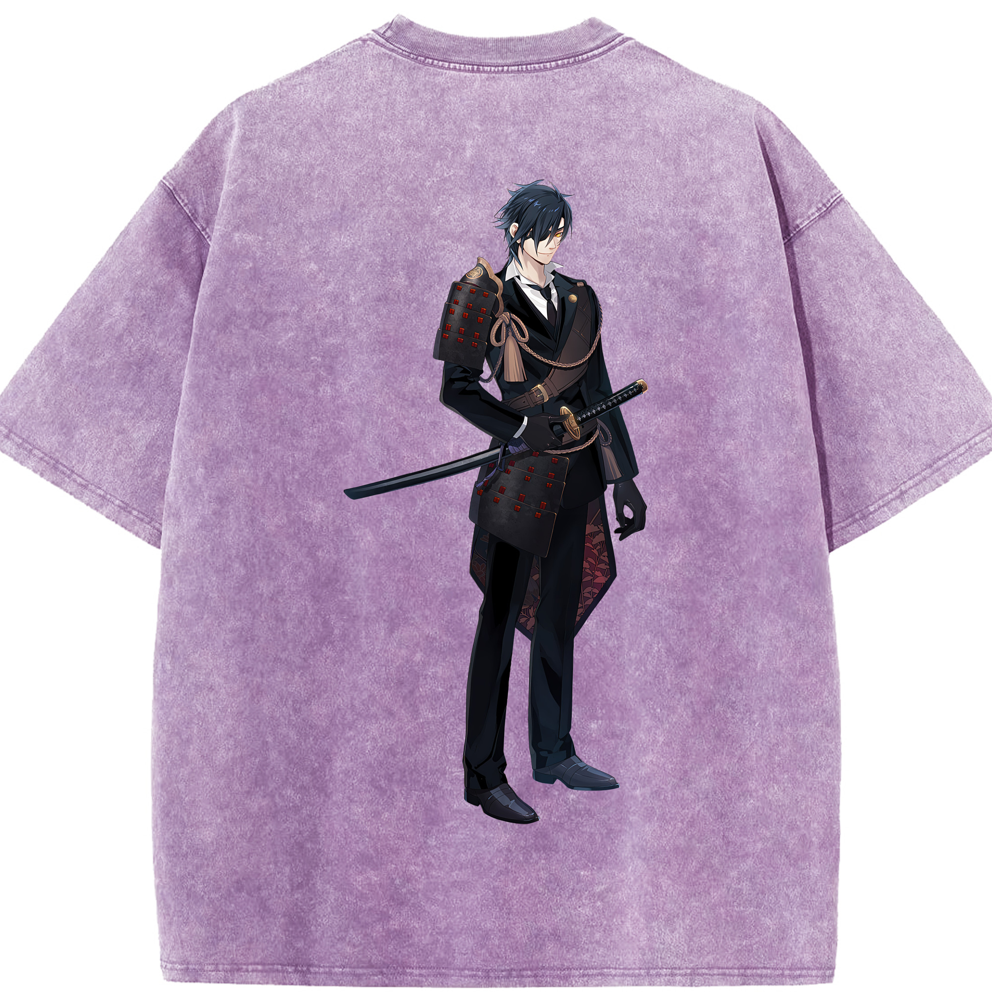 （画像用） 刀剣乱舞 Touken Ranbu 綿100% ヴィンテージ風 半袖Tシャツ（背面プリント）