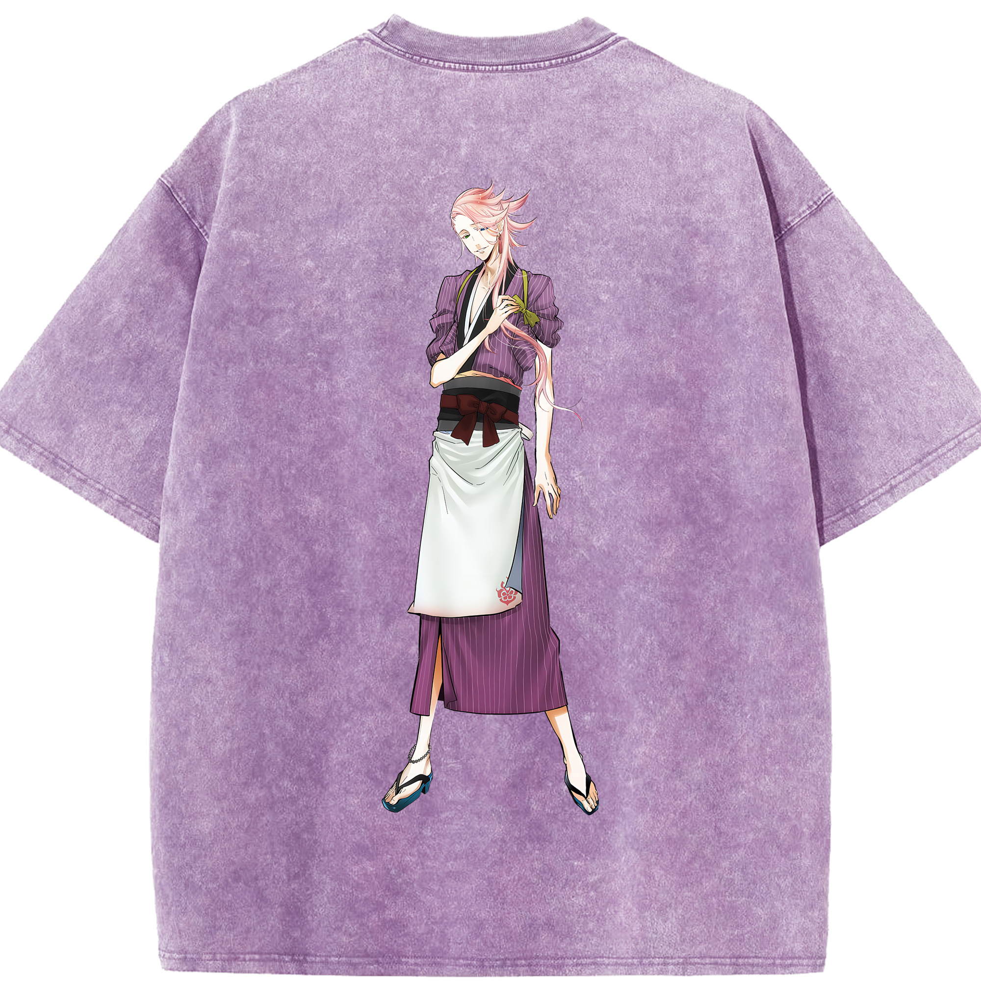 （画像用） 刀剣乱舞 Touken Ranbu 綿100% ヴィンテージ風 半袖Tシャツ（背面プリント）