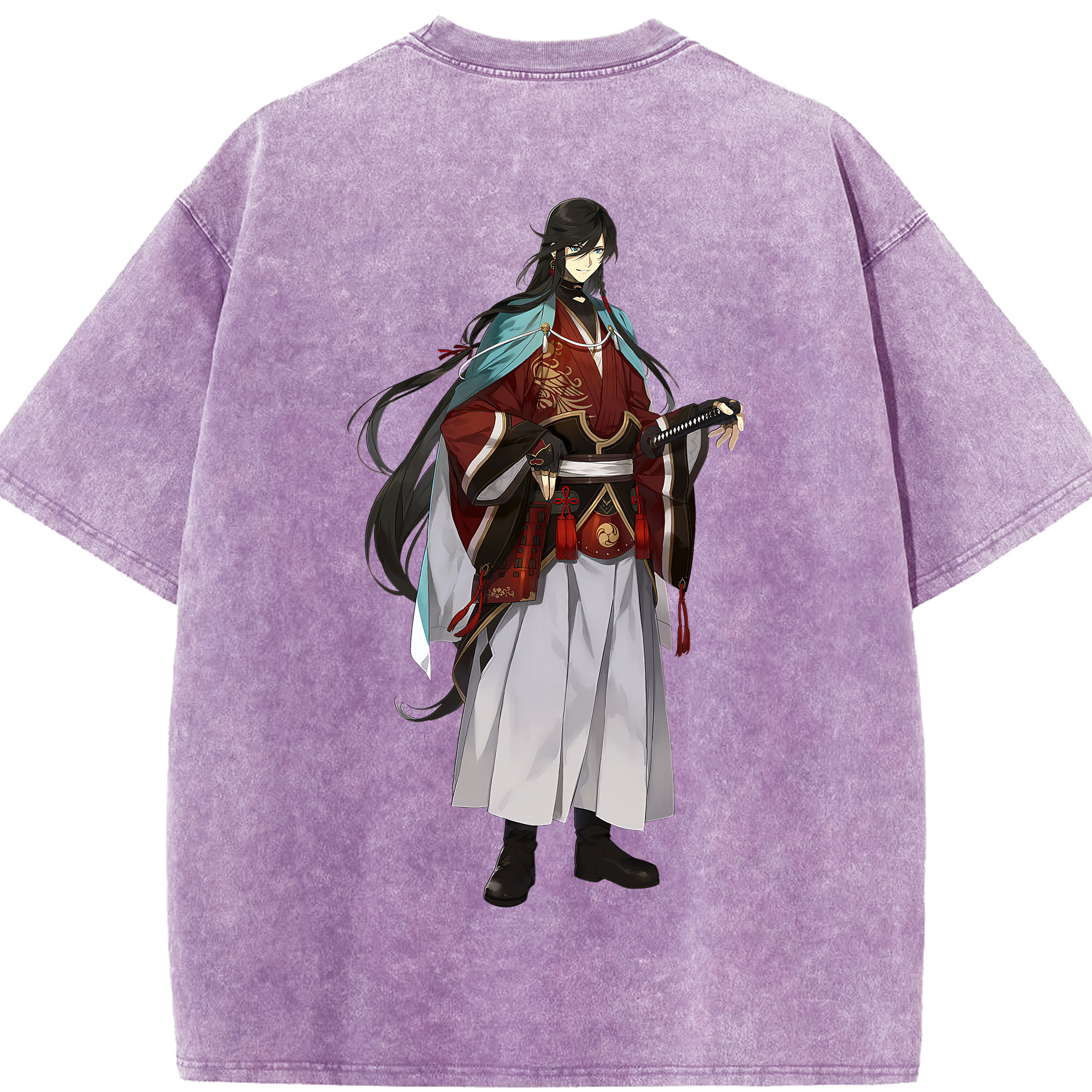 （画像用） 刀剣乱舞 Touken Ranbu 綿100% ヴィンテージ風 半袖Tシャツ（背面プリント）