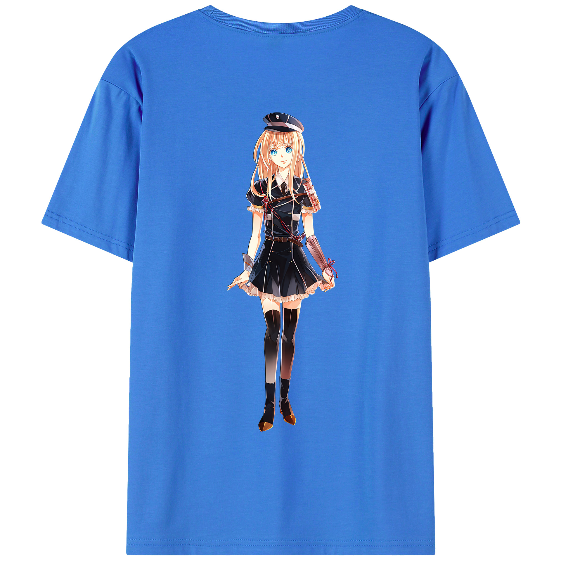 （画像用） 刀剣乱舞 Touken Ranbu 綿100％ メンズ半袖Tシャツ（バックプリント） 通気性