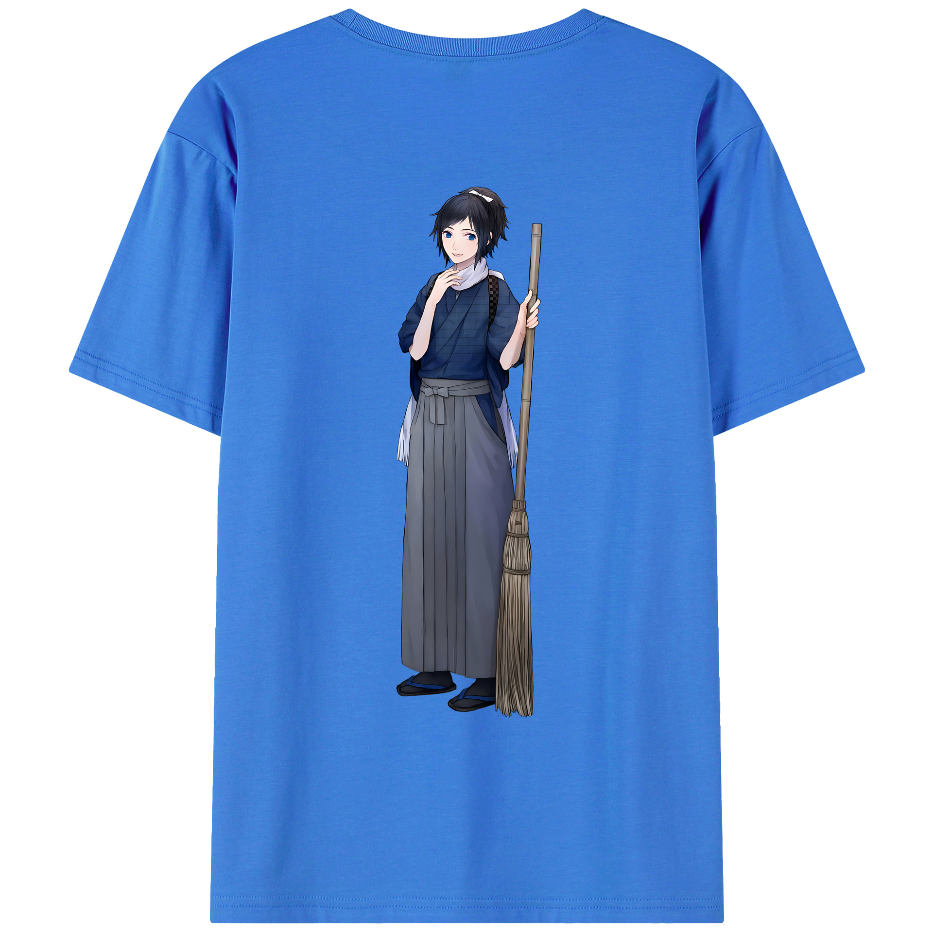 （画像用） 刀剣乱舞 Touken Ranbu 綿100％ メンズ半袖Tシャツ（バックプリント） 通気性