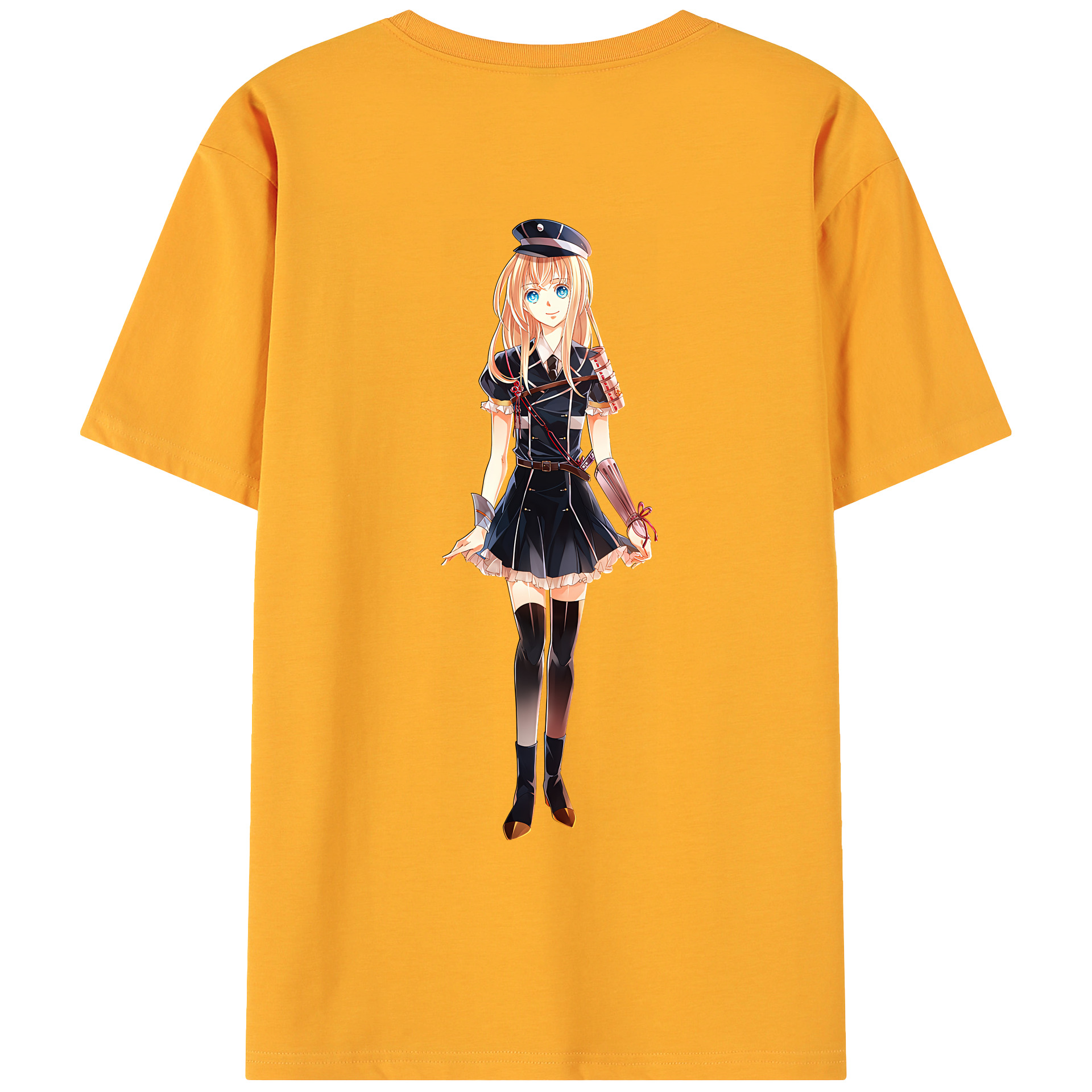 （画像用） 刀剣乱舞 Touken Ranbu 綿100％ メンズ半袖Tシャツ（バックプリント） 通気性