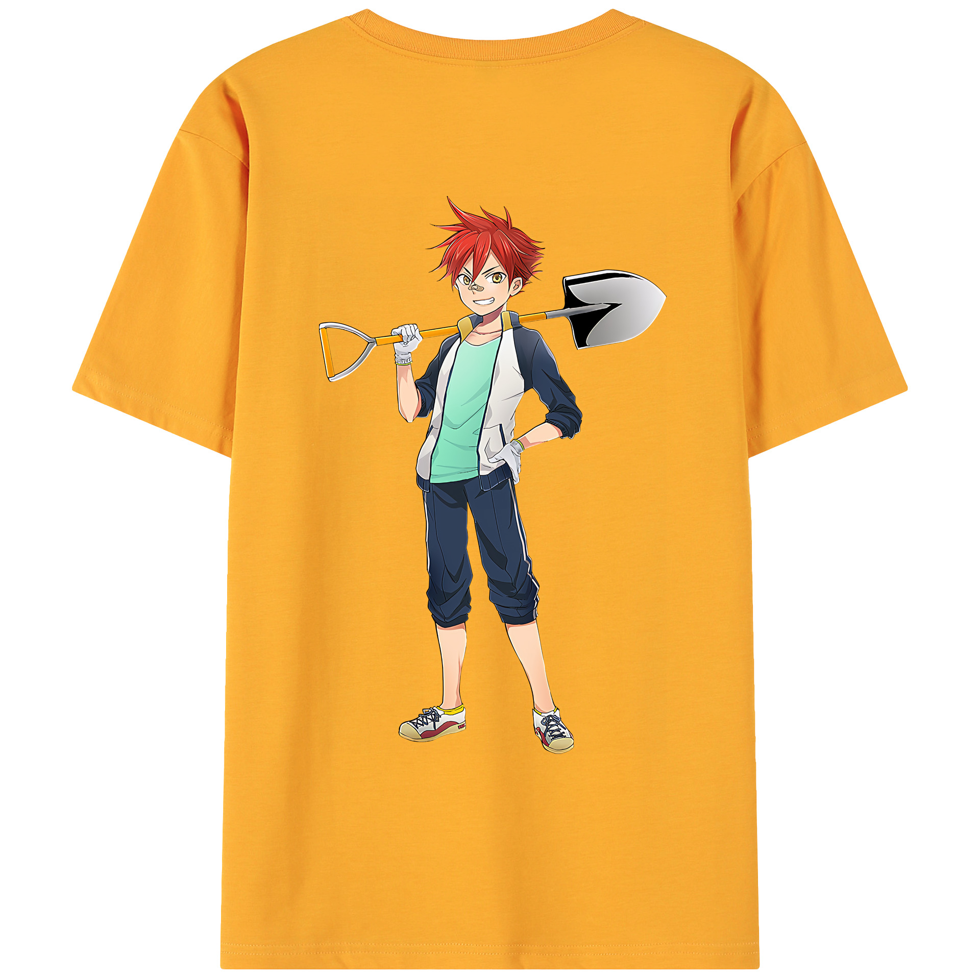 （画像用） 刀剣乱舞 Touken Ranbu 綿100％ メンズ半袖Tシャツ（バックプリント） 通気性