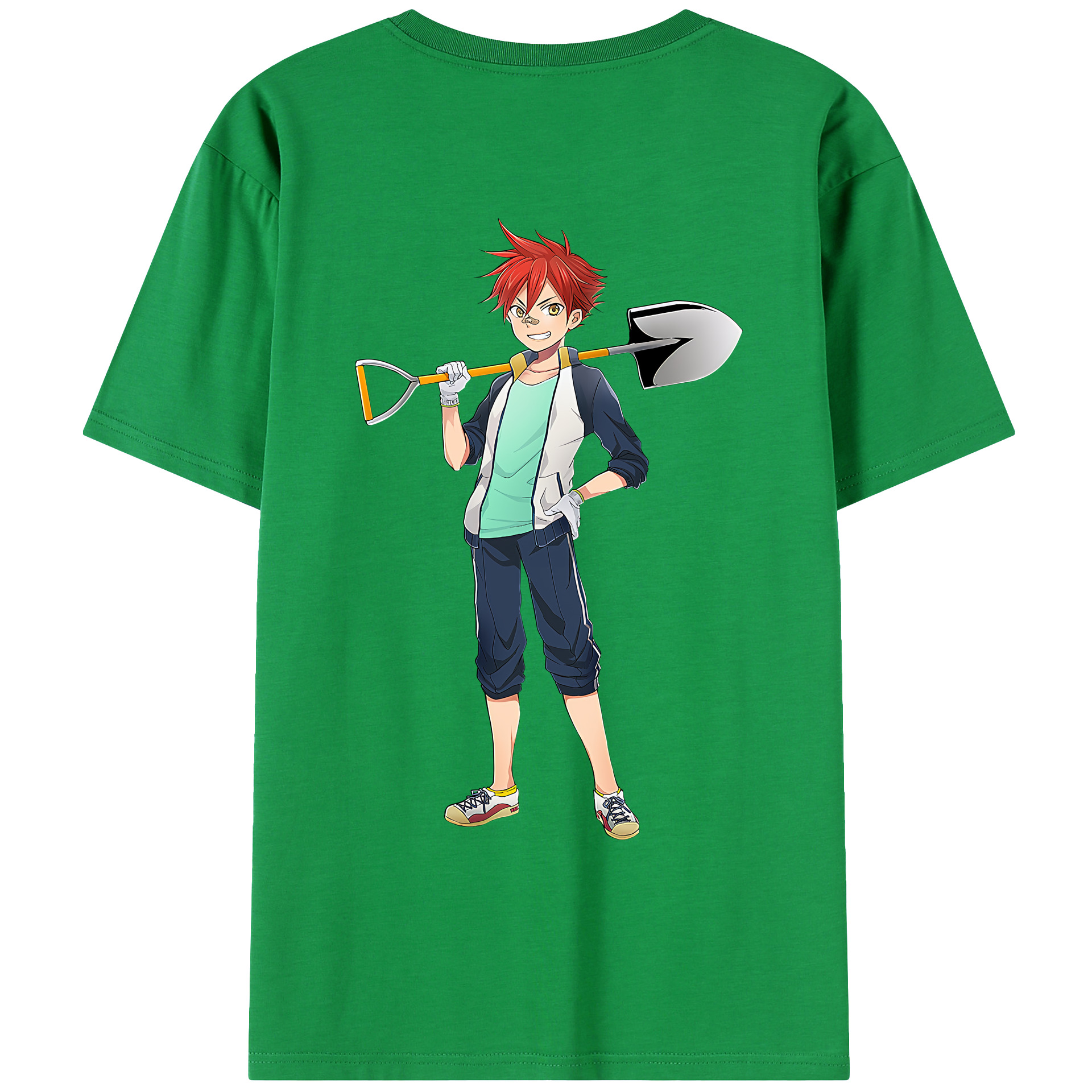 （画像用） 刀剣乱舞 Touken Ranbu 綿100％ メンズ半袖Tシャツ（バックプリント） 通気性