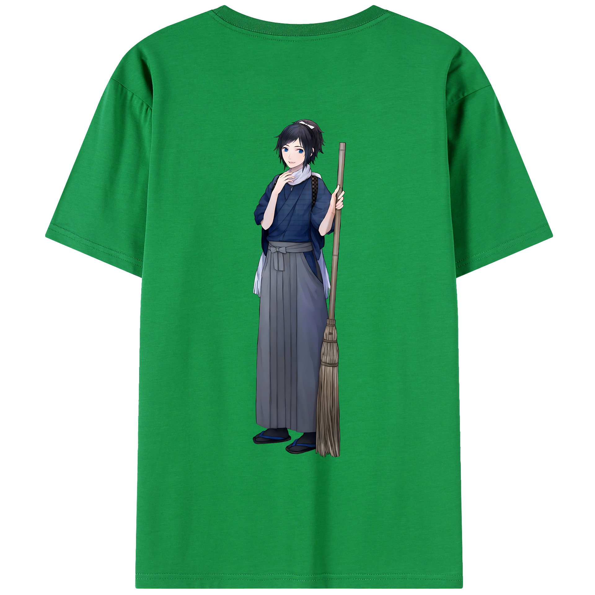 （画像用） 刀剣乱舞 Touken Ranbu 綿100％ メンズ半袖Tシャツ（バックプリント） 通気性