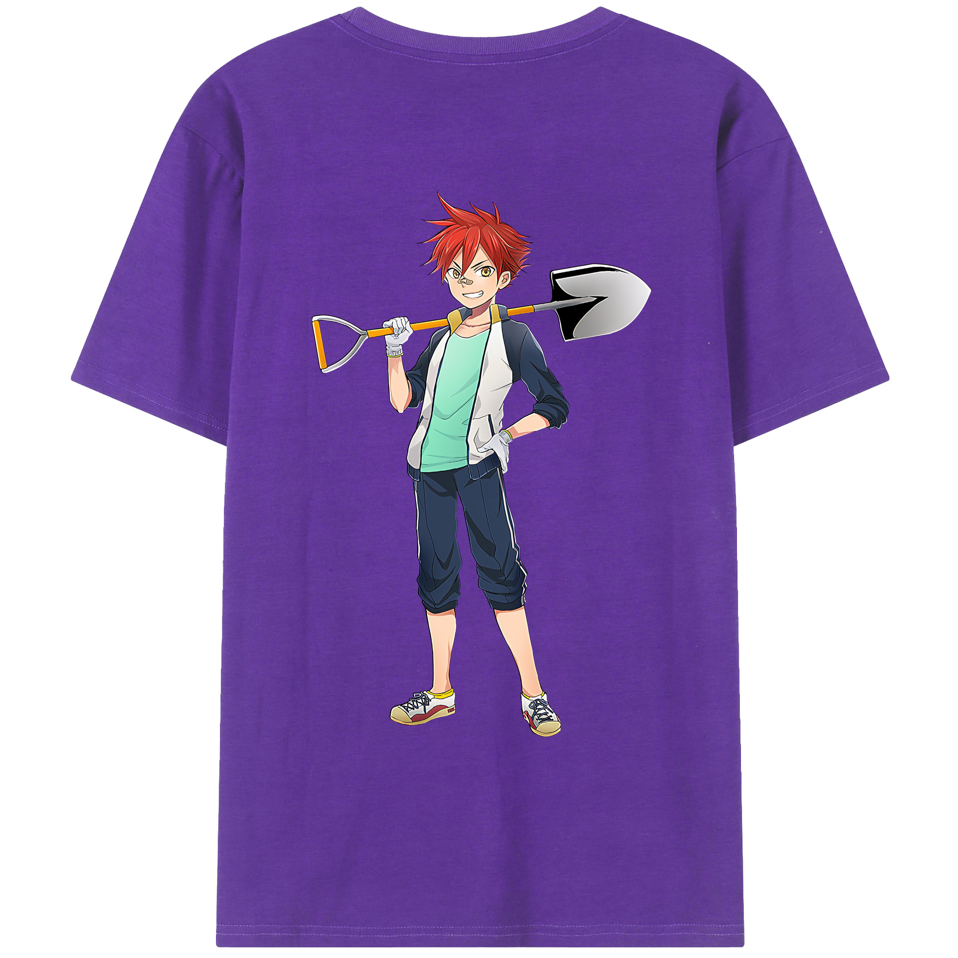 （画像用） 刀剣乱舞 Touken Ranbu 綿100％ メンズ半袖Tシャツ（バックプリント） 通気性