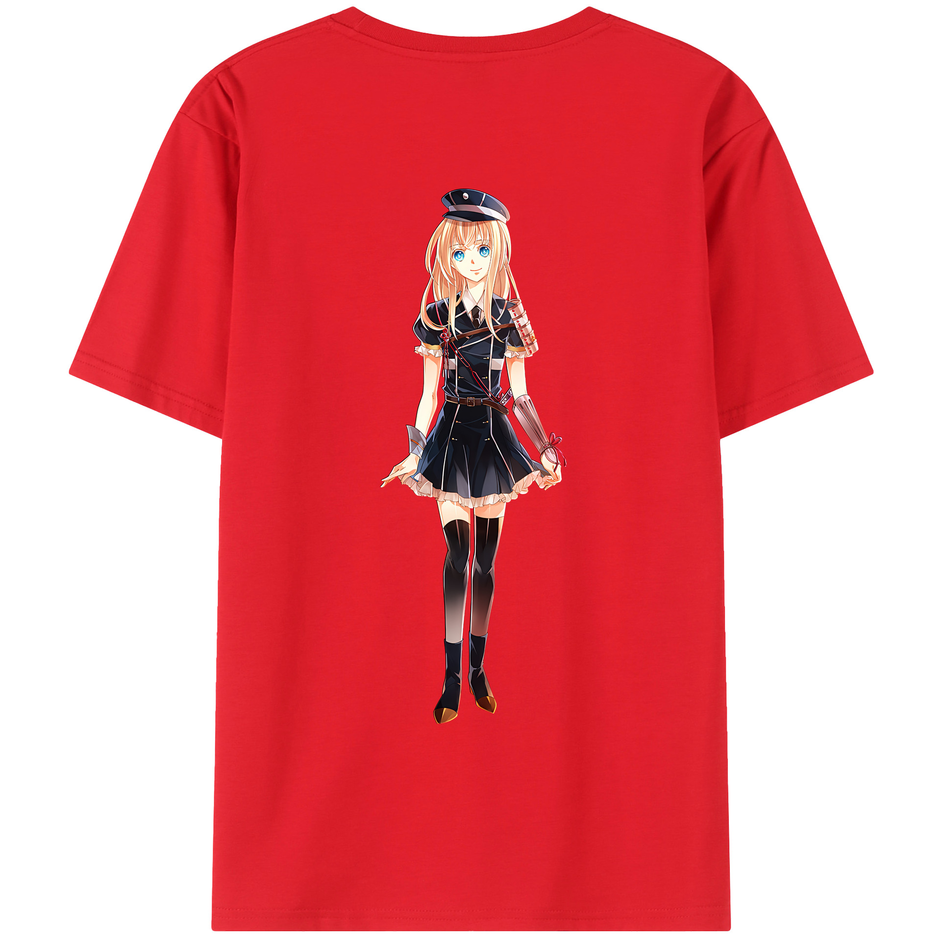 （画像用） 刀剣乱舞 Touken Ranbu 綿100％ メンズ半袖Tシャツ（バックプリント） 通気性