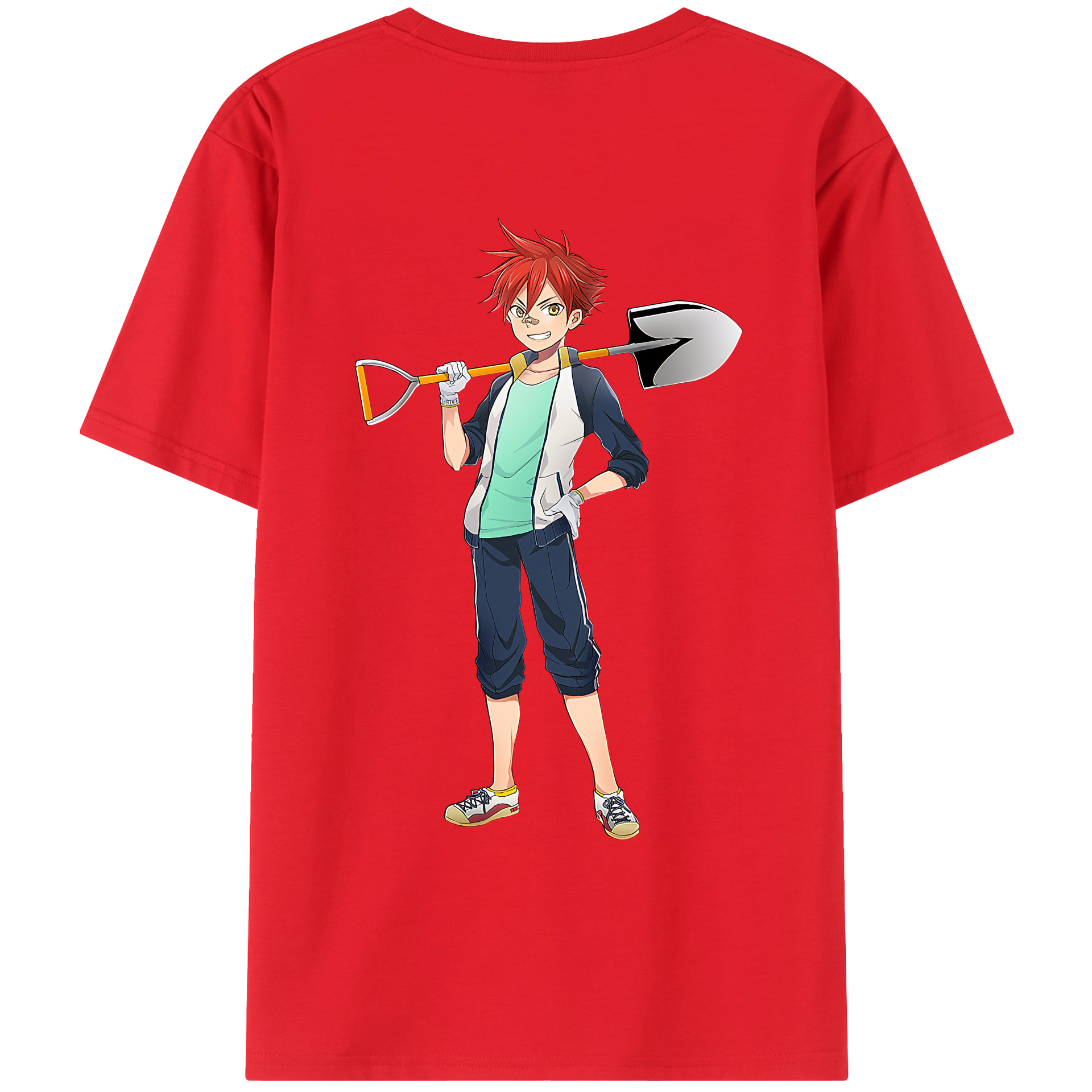 （画像用） 刀剣乱舞 Touken Ranbu 綿100％ メンズ半袖Tシャツ（バックプリント） 通気性