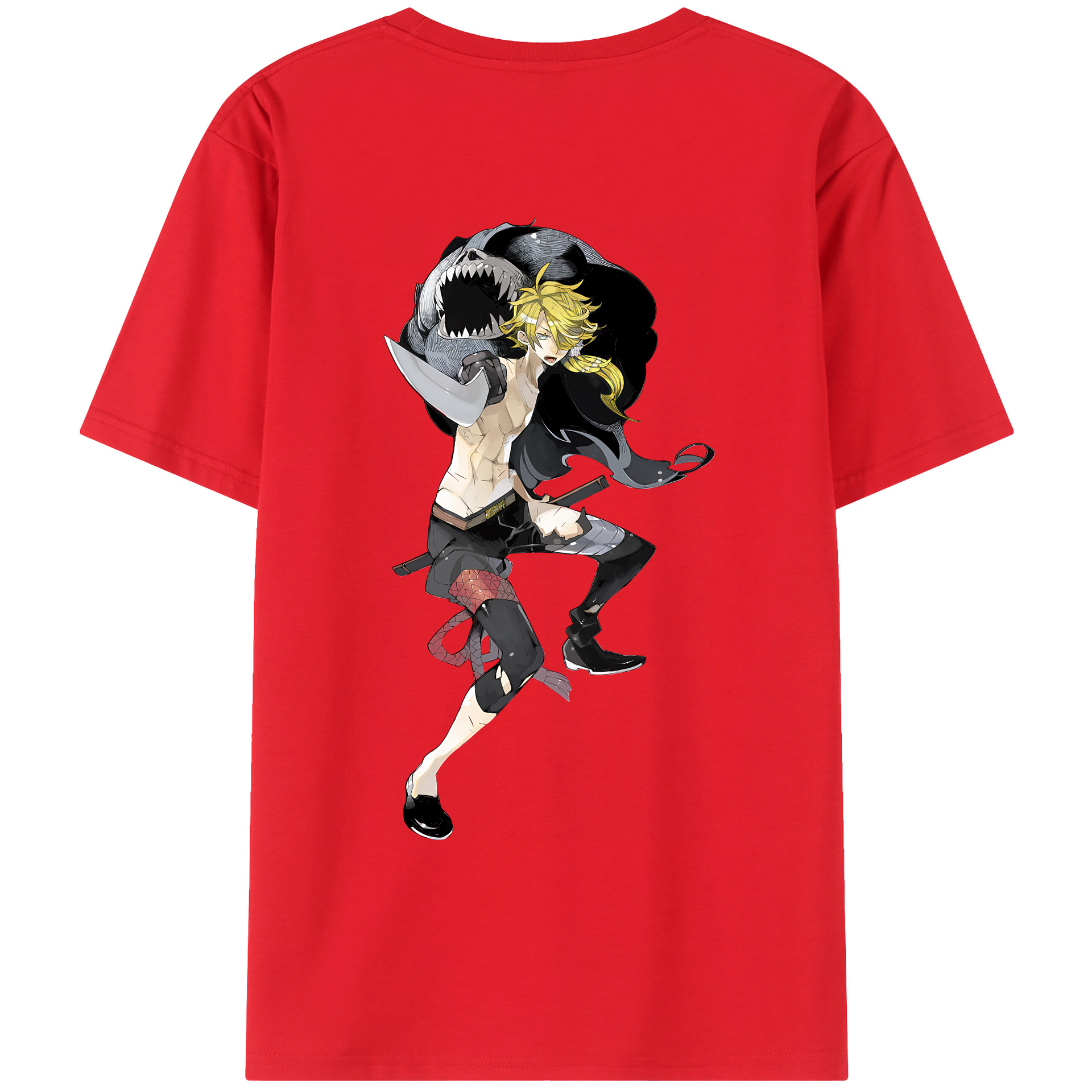 （画像用） 刀剣乱舞 Touken Ranbu 綿100％ メンズ半袖Tシャツ（バックプリント） 通気性