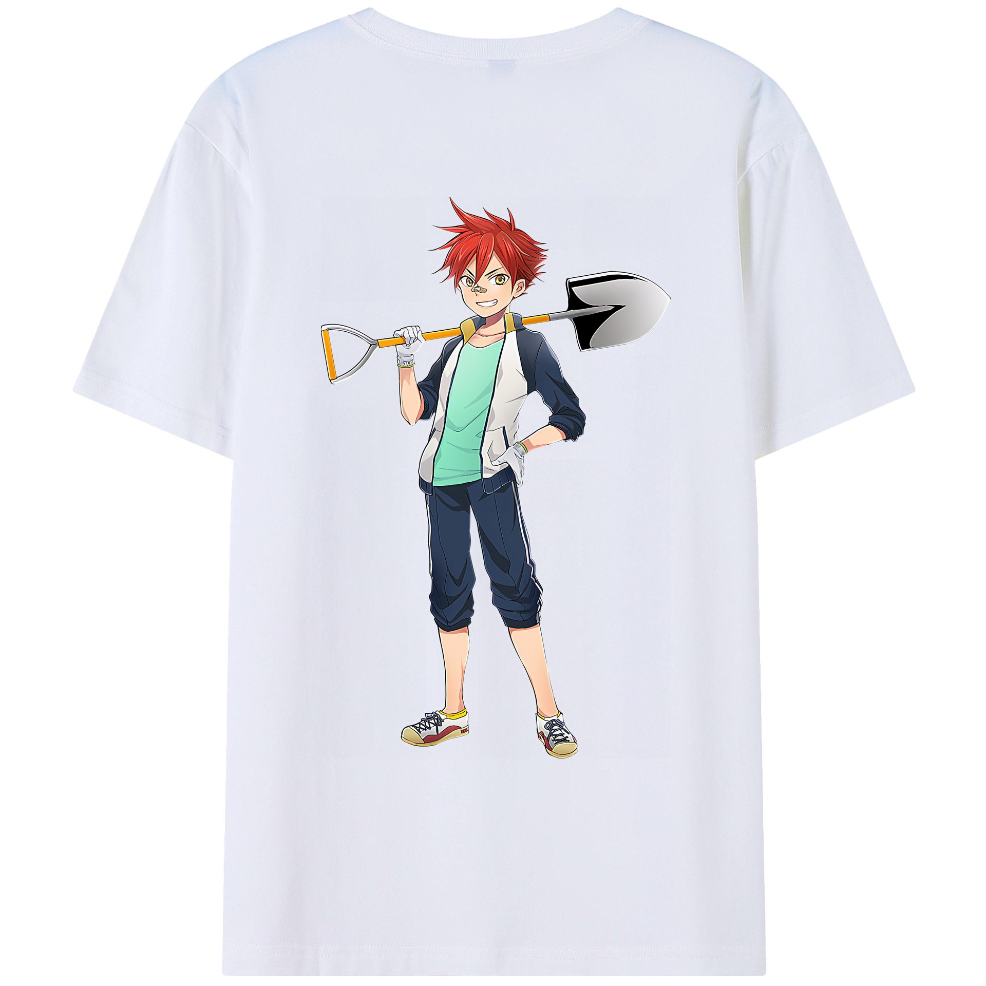（画像用） 刀剣乱舞 Touken Ranbu 綿100％ メンズ半袖Tシャツ（バックプリント） 通気性