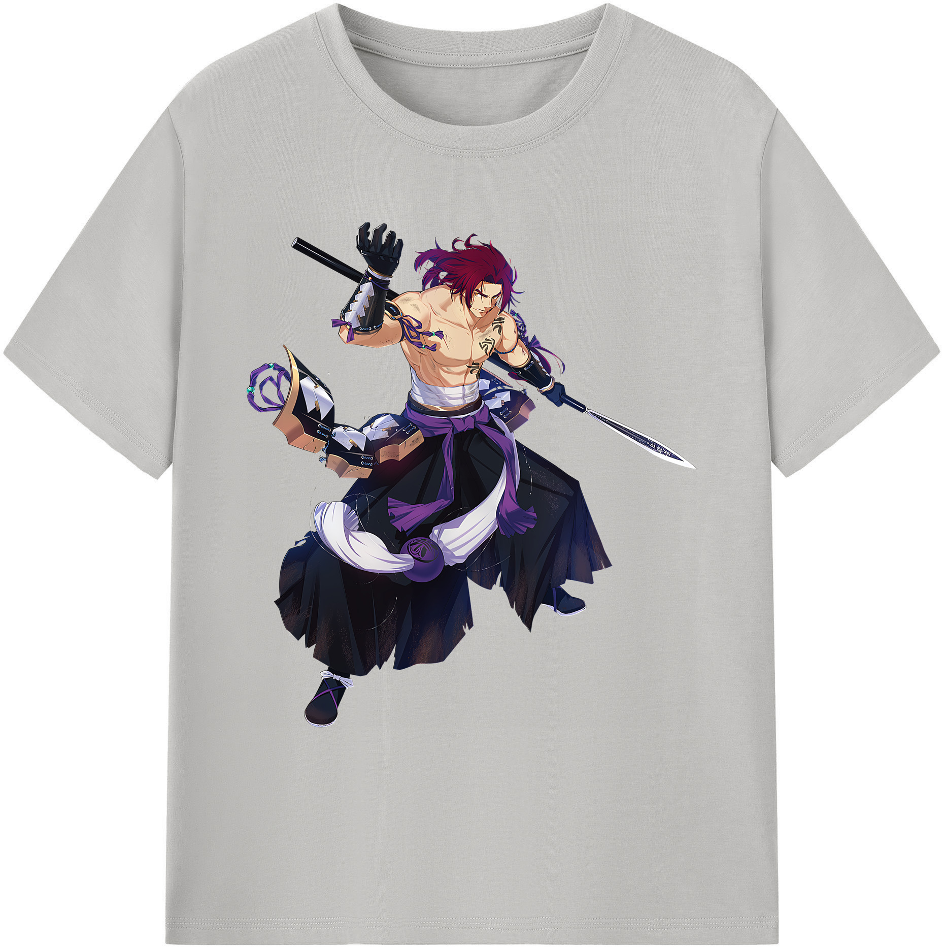 （画像用） 刀剣乱舞 Touken Ranbu 綿100％ メンズ半袖Tシャツ｜肌触りやわらか＆通気性