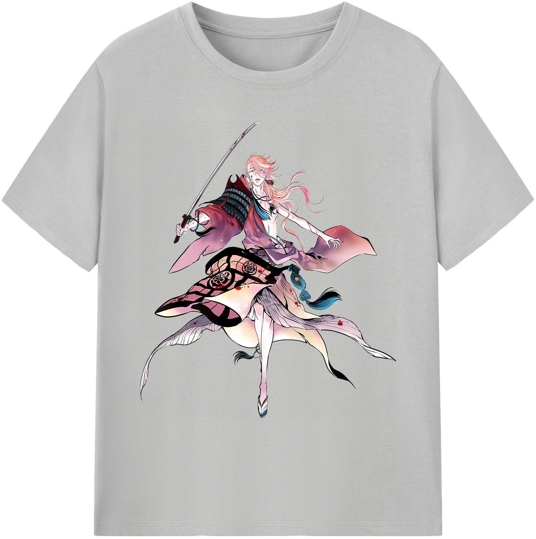 （画像用） 刀剣乱舞 Touken Ranbu 綿100％ メンズ半袖Tシャツ｜肌触りやわらか＆通気性