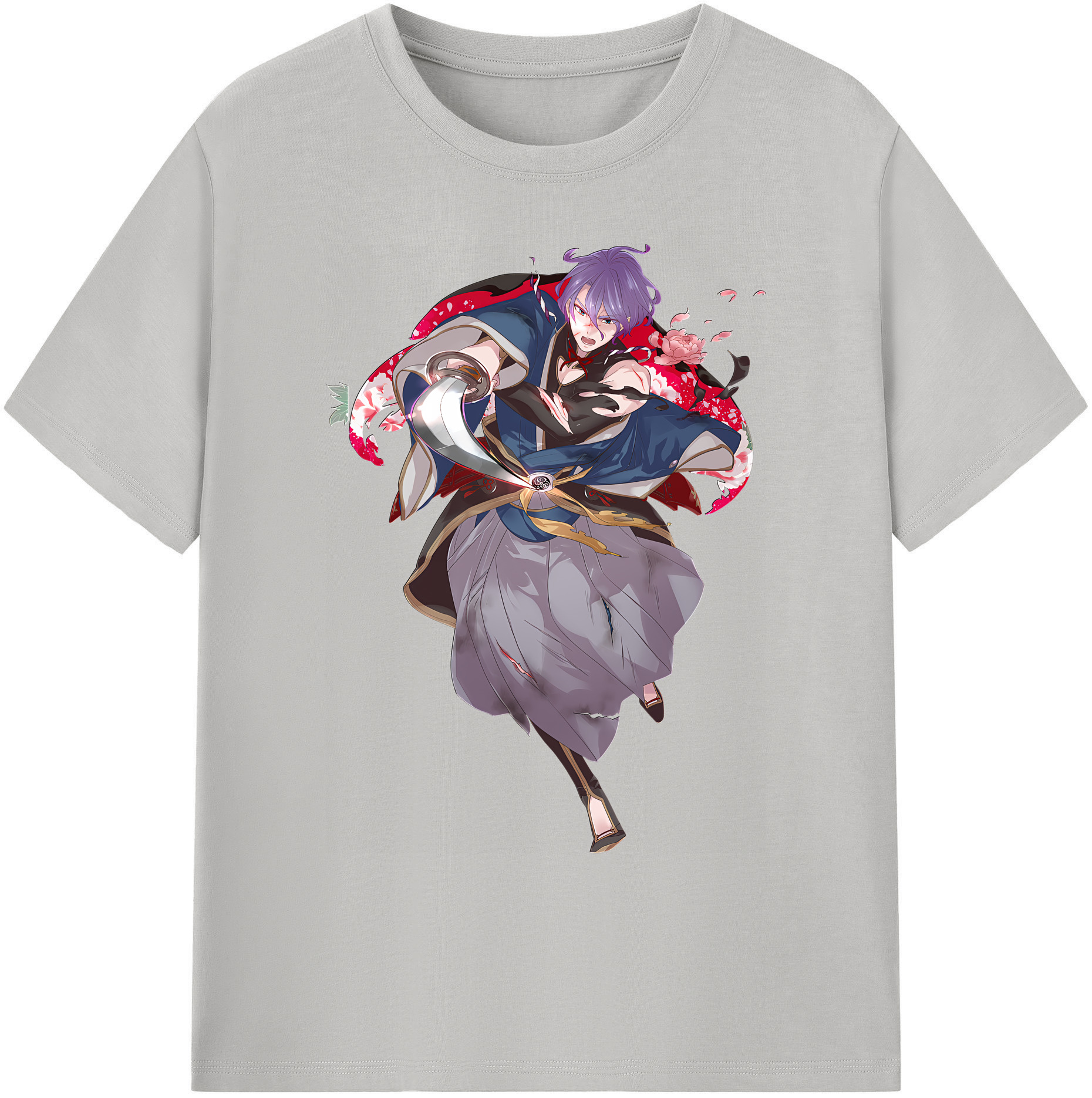 （画像用） 刀剣乱舞 Touken Ranbu 綿100％ メンズ半袖Tシャツ｜肌触りやわらか＆通気性