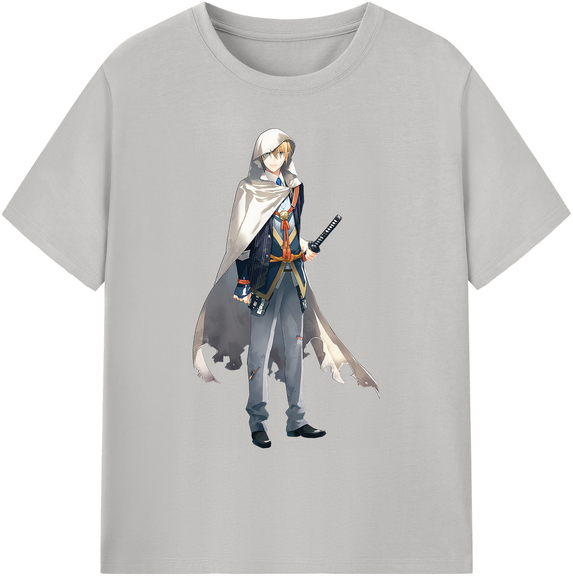 （画像用） 刀剣乱舞 Touken Ranbu 綿100％ メンズ半袖Tシャツ｜肌触りやわらか＆通気性