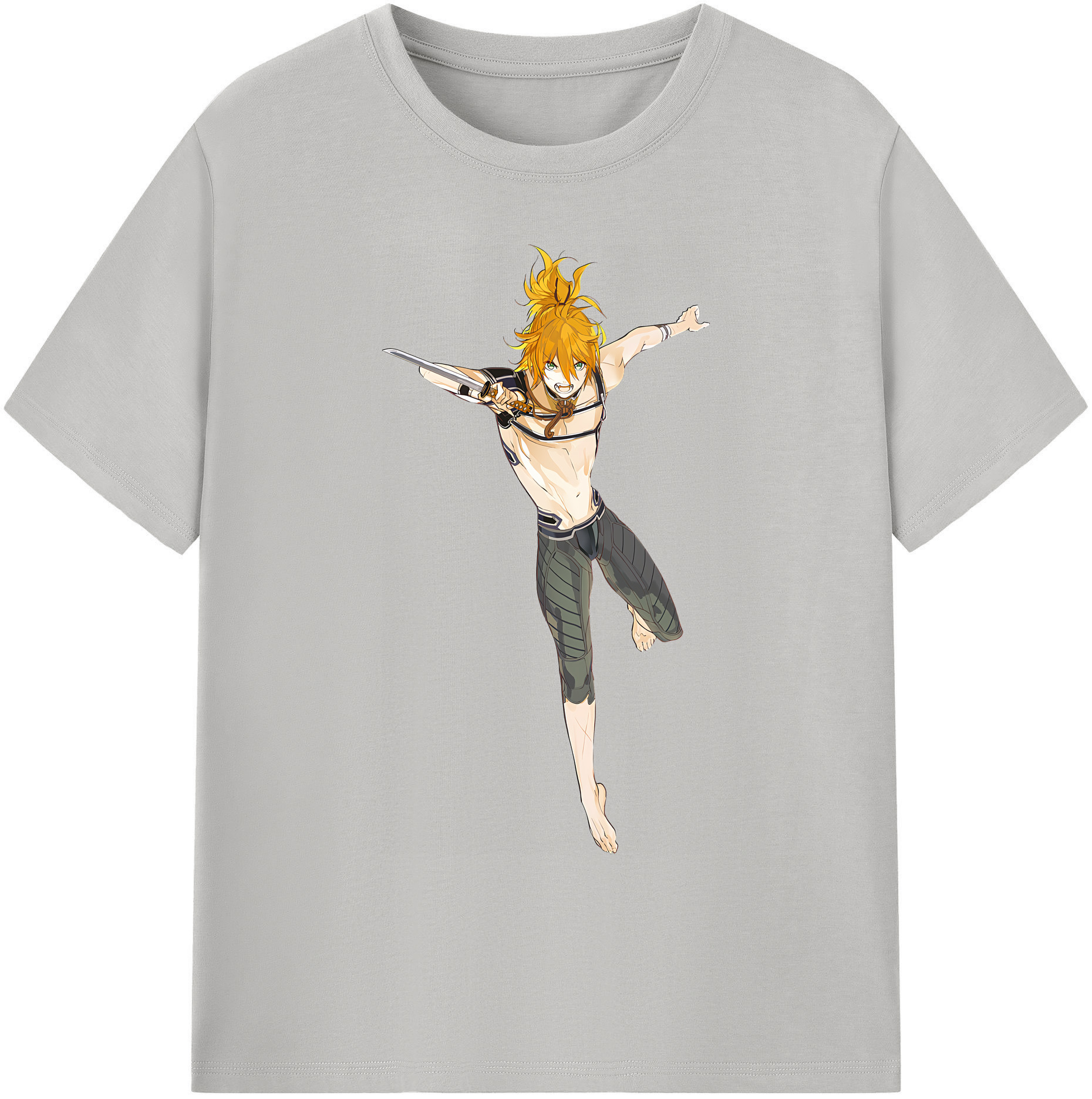 （画像用） 刀剣乱舞 Touken Ranbu 綿100％ メンズ半袖Tシャツ｜肌触りやわらか＆通気性