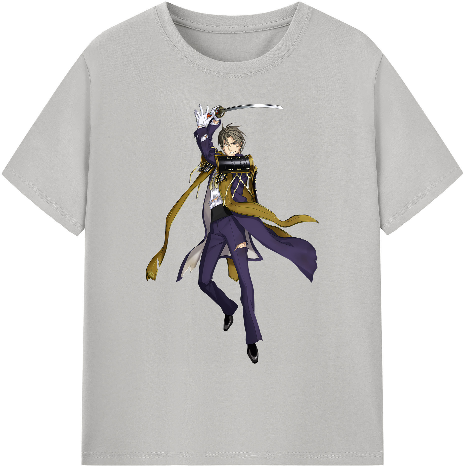 （画像用） 刀剣乱舞 Touken Ranbu 綿100％ メンズ半袖Tシャツ｜肌触りやわらか＆通気性