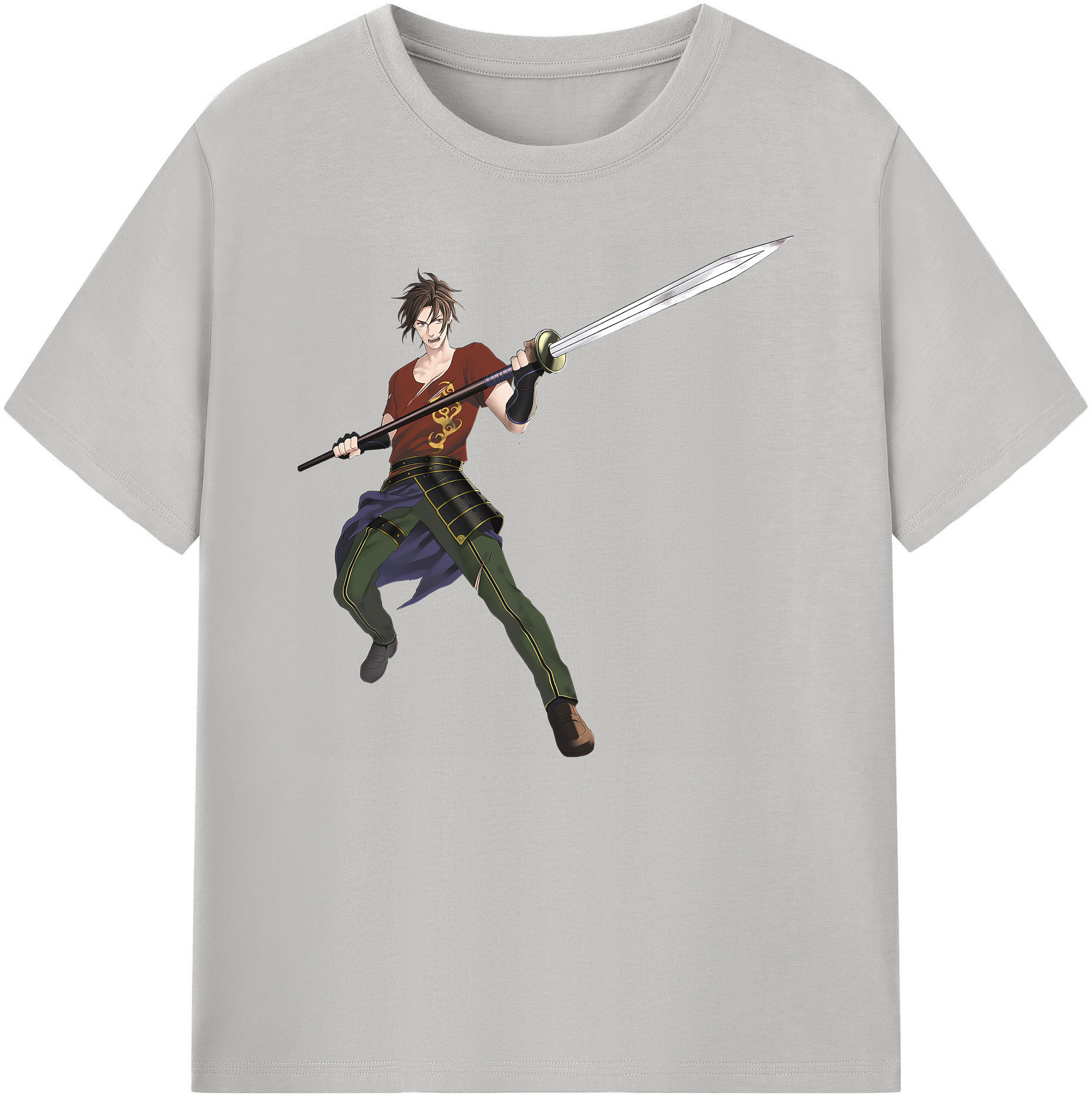 （画像用） 刀剣乱舞 Touken Ranbu 綿100％ メンズ半袖Tシャツ｜肌触りやわらか＆通気性