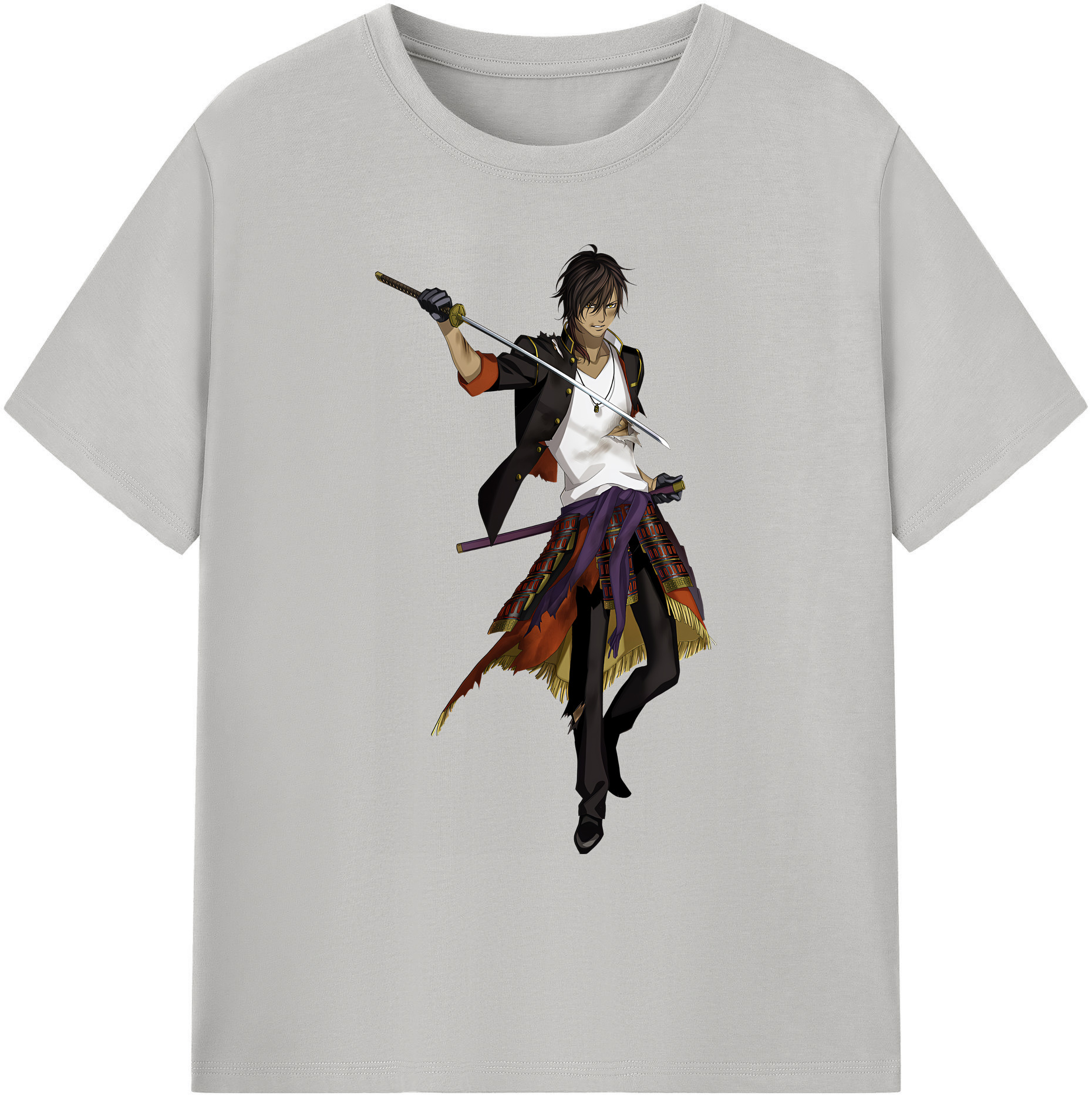 （画像用） 刀剣乱舞 Touken Ranbu 綿100％ メンズ半袖Tシャツ｜肌触りやわらか＆通気性