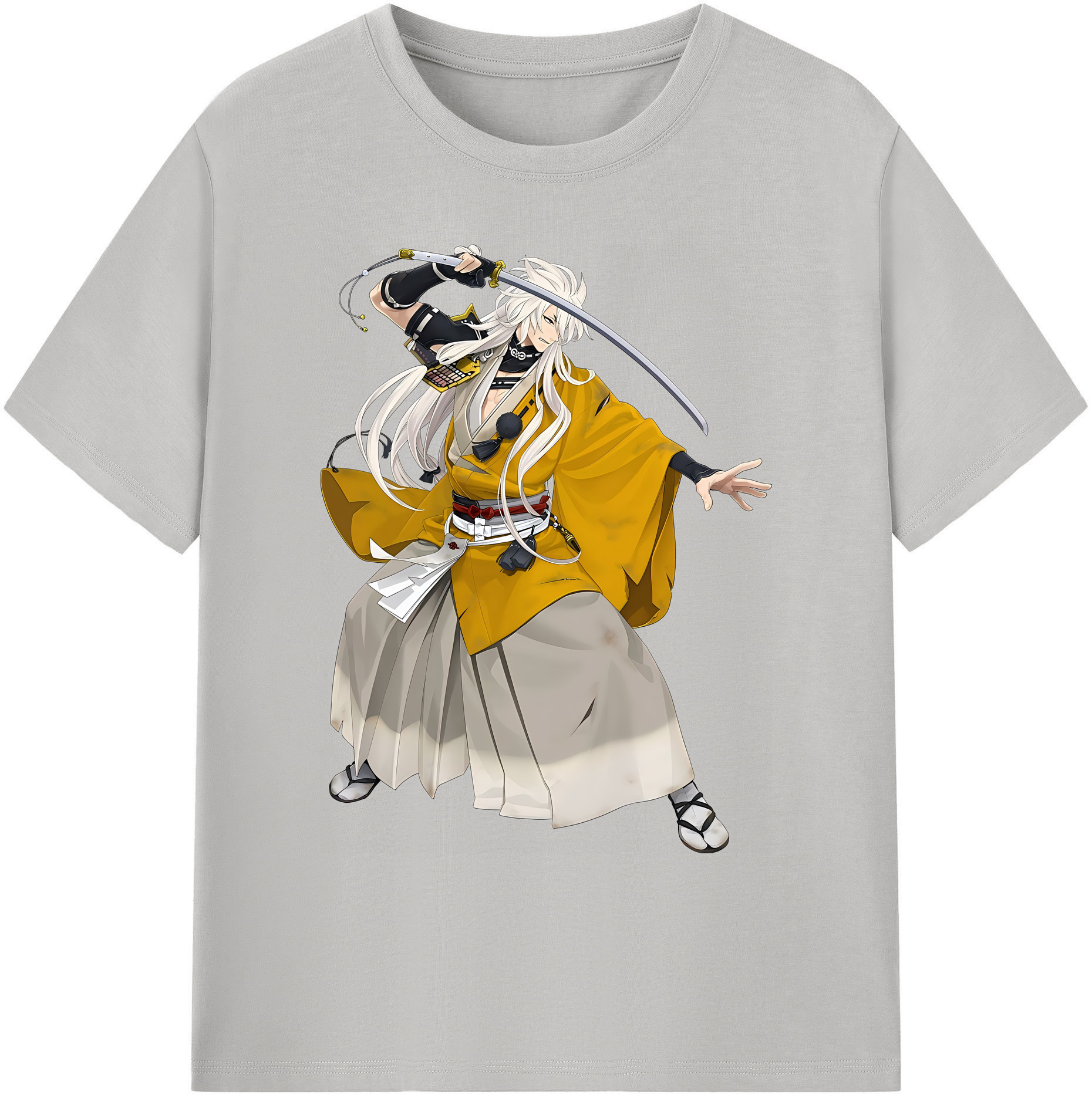 （画像用） 刀剣乱舞 Touken Ranbu 綿100％ メンズ半袖Tシャツ｜肌触りやわらか＆通気性