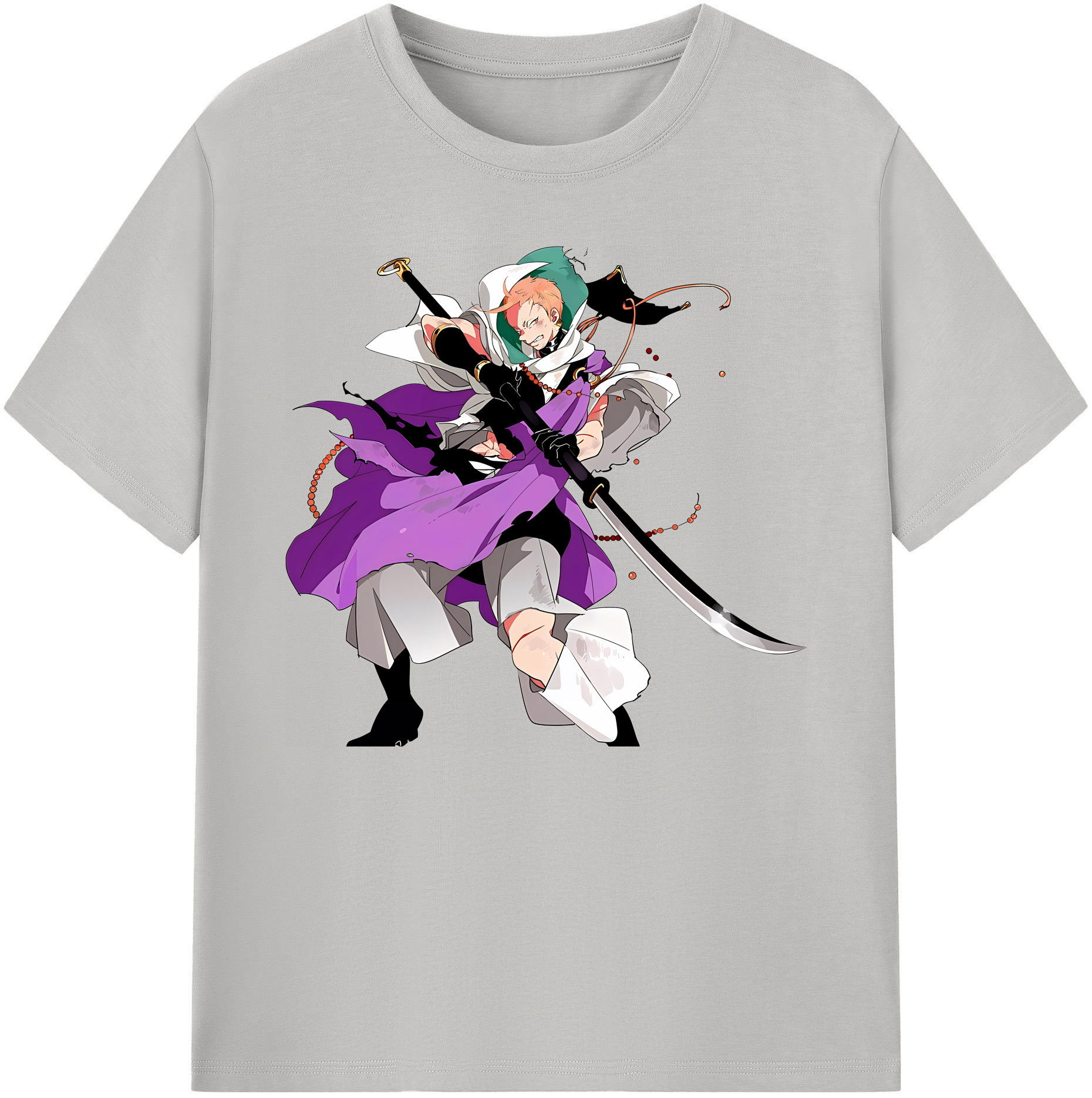 （画像用） 刀剣乱舞 Touken Ranbu 綿100％ メンズ半袖Tシャツ｜肌触りやわらか＆通気性