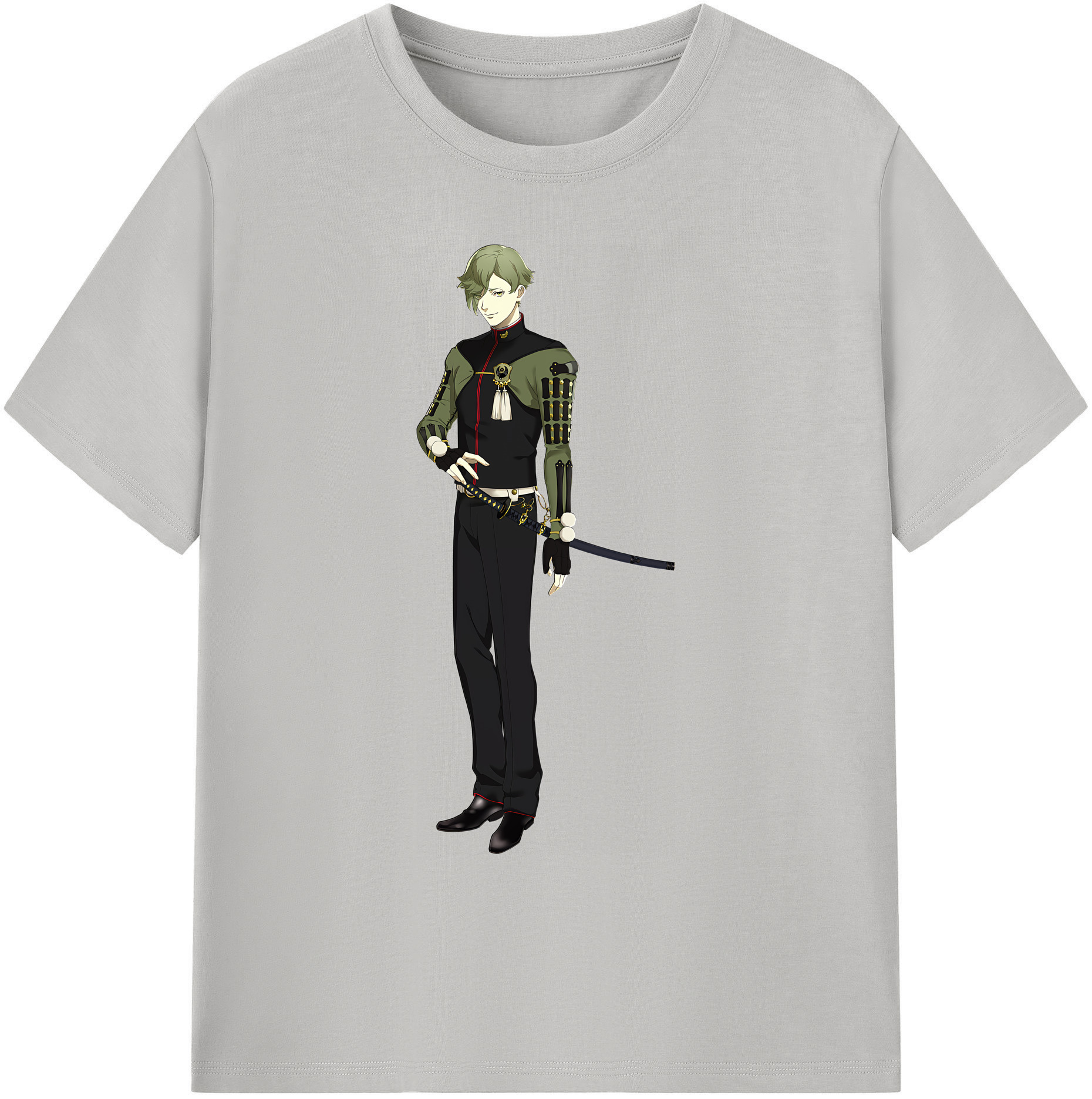 （画像用） 刀剣乱舞 Touken Ranbu 綿100％ メンズ半袖Tシャツ｜肌触りやわらか＆通気性