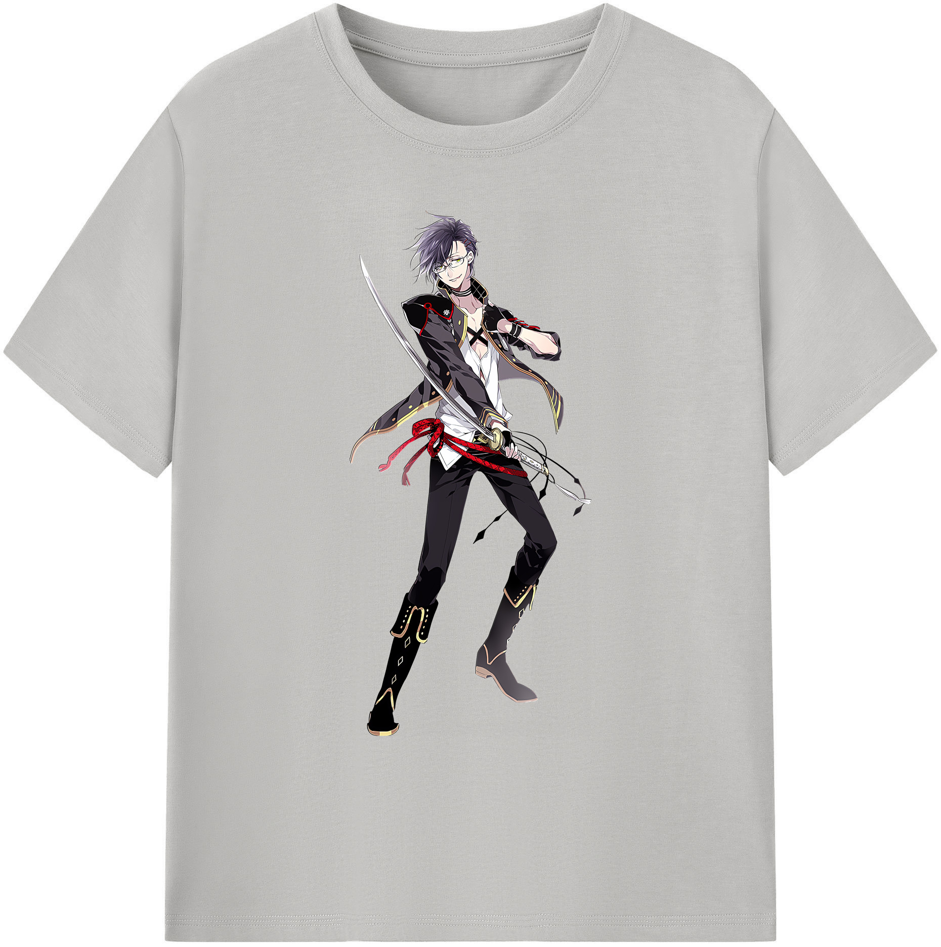 （画像用） 刀剣乱舞 Touken Ranbu 綿100％ メンズ半袖Tシャツ｜肌触りやわらか＆通気性