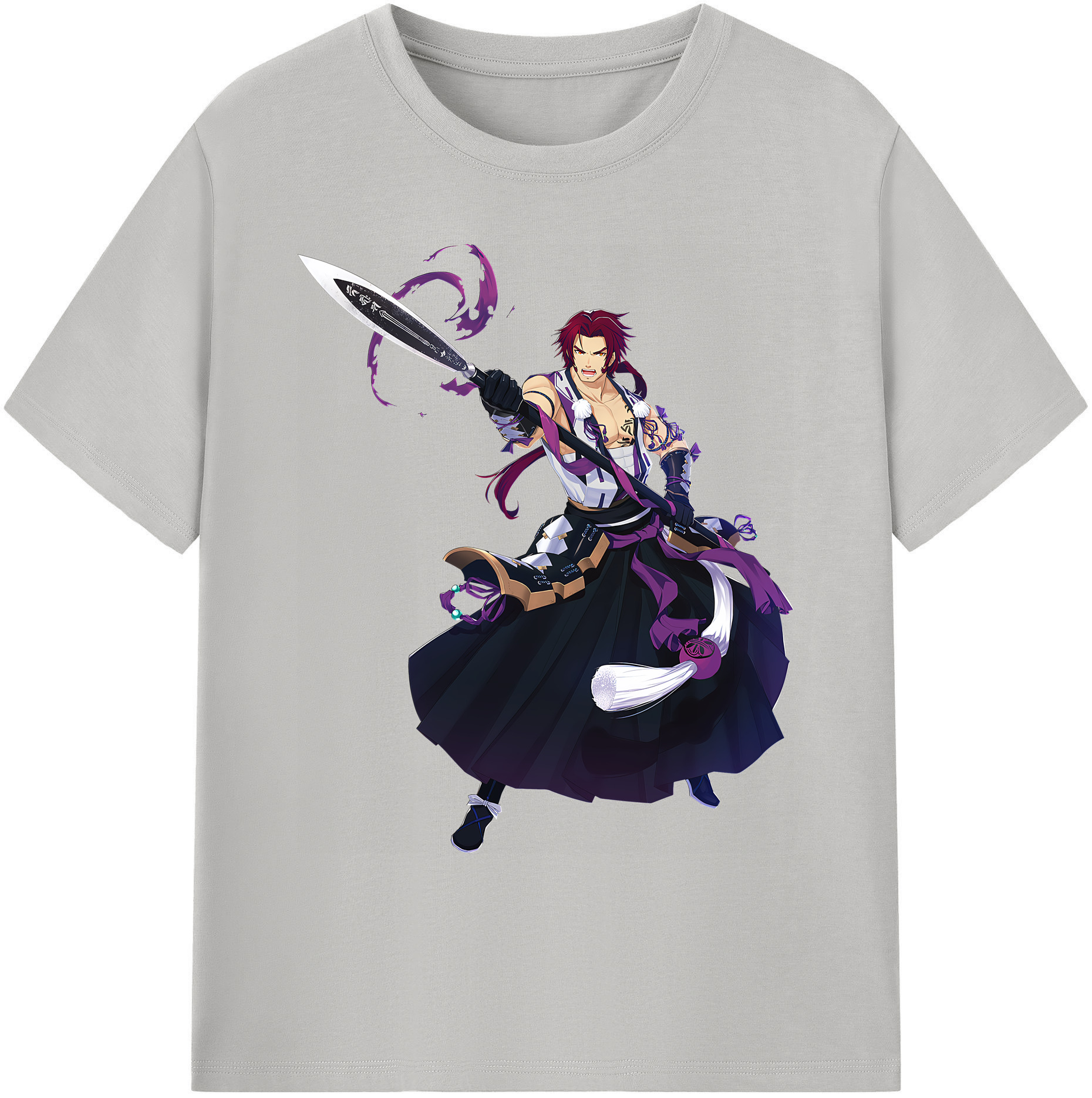 （画像用） 刀剣乱舞 Touken Ranbu 綿100％ メンズ半袖Tシャツ｜肌触りやわらか＆通気性