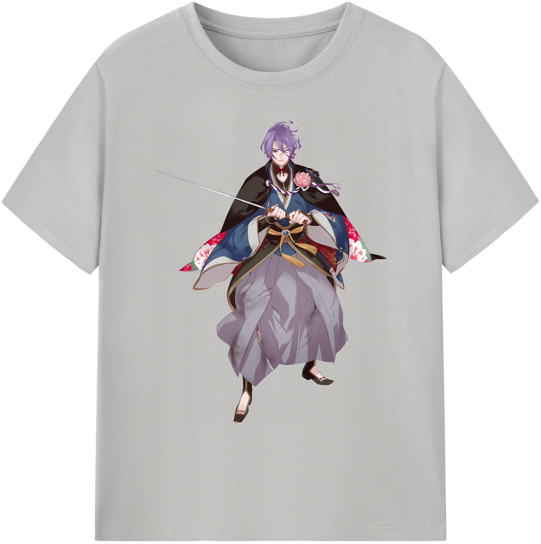 （画像用） 刀剣乱舞 Touken Ranbu 綿100％ メンズ半袖Tシャツ｜肌触りやわらか＆通気性